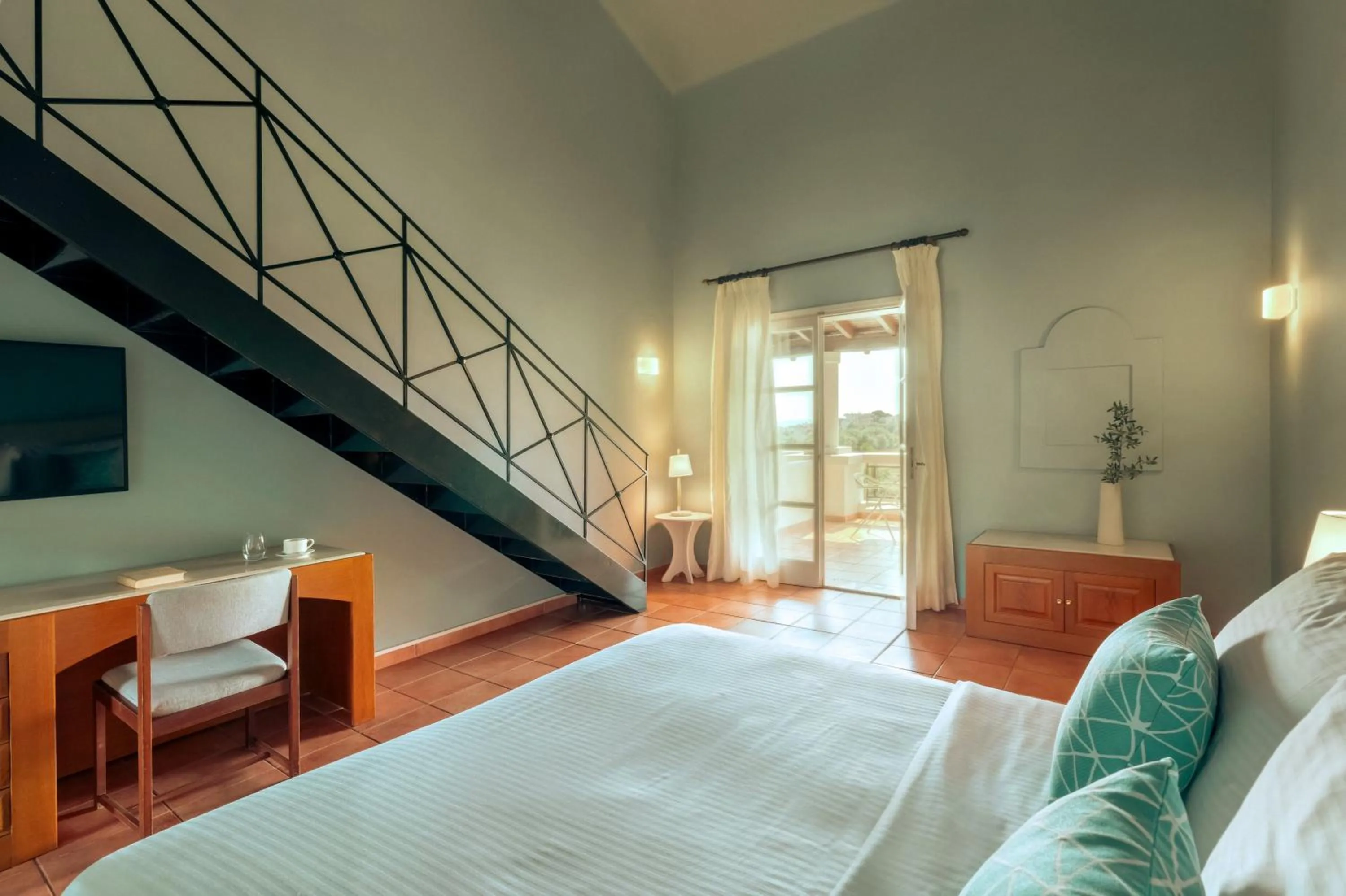 Bed in Zeus Eretria Resort