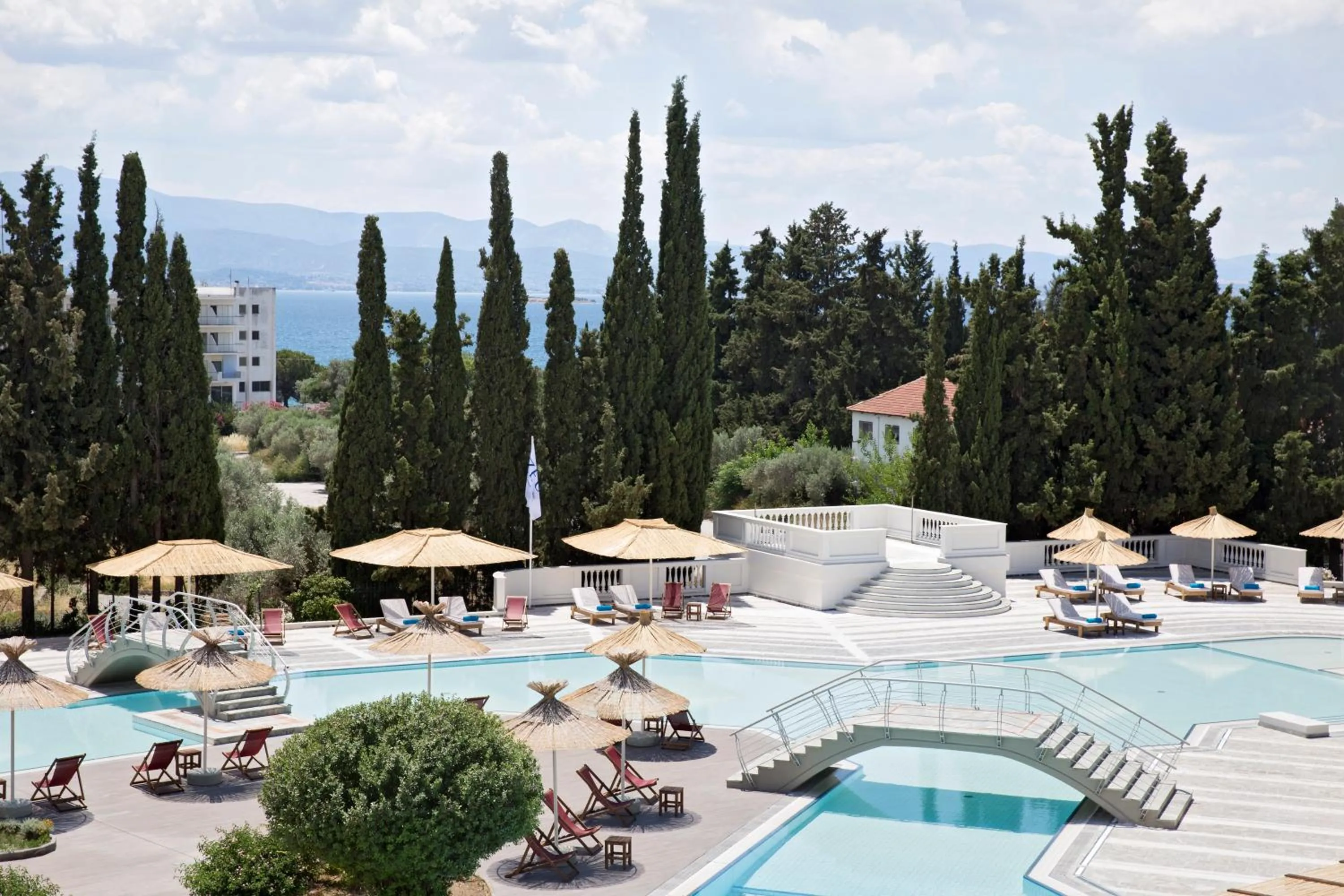 Pool view in Zeus Eretria Resort