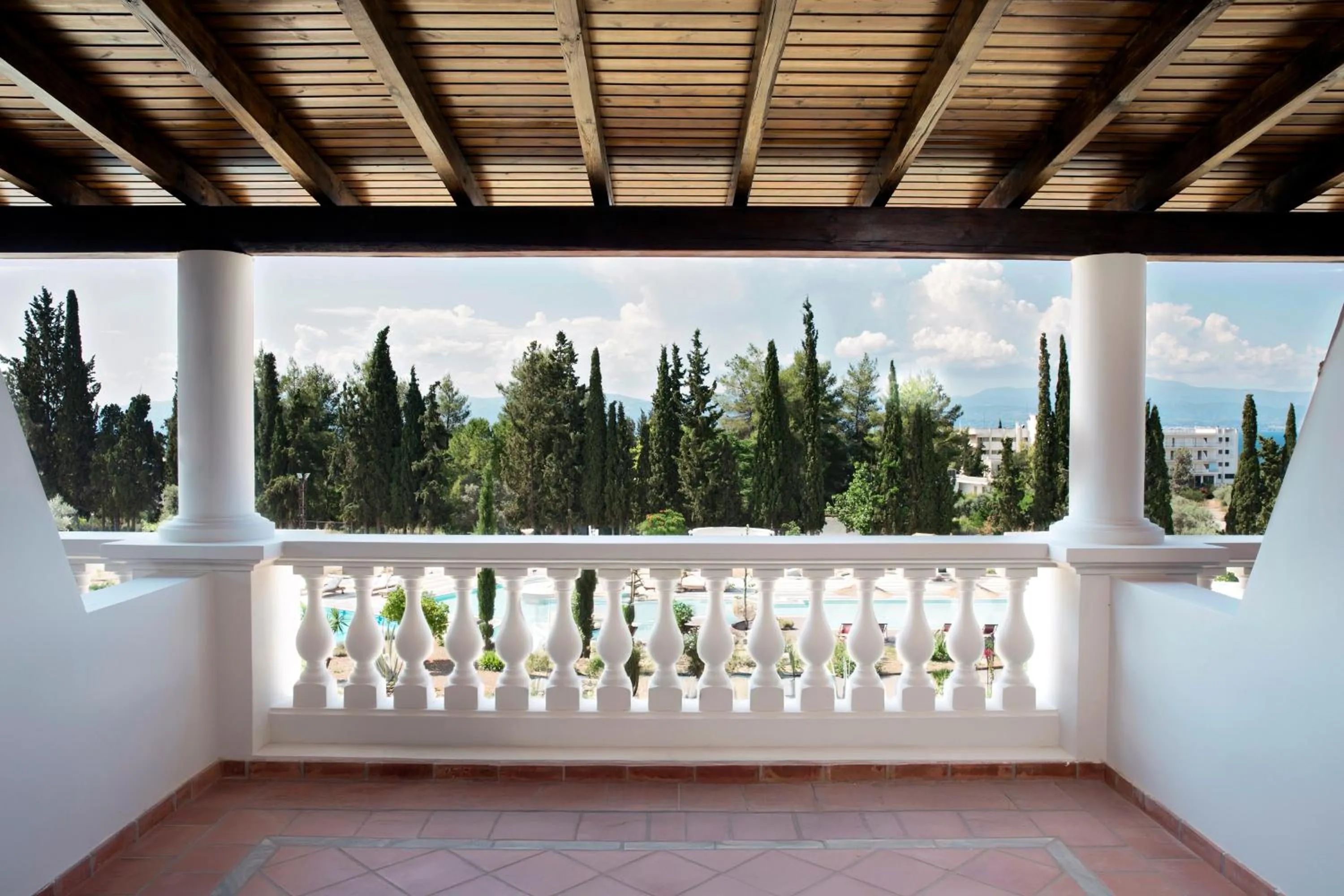 Balcony/Terrace in Zeus Eretria Resort