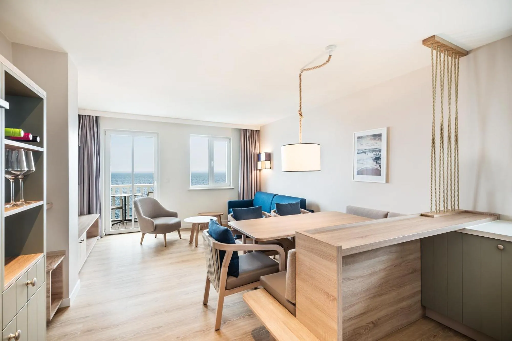 View (from property/room), Bed in BEECH Resort Boltenhagen