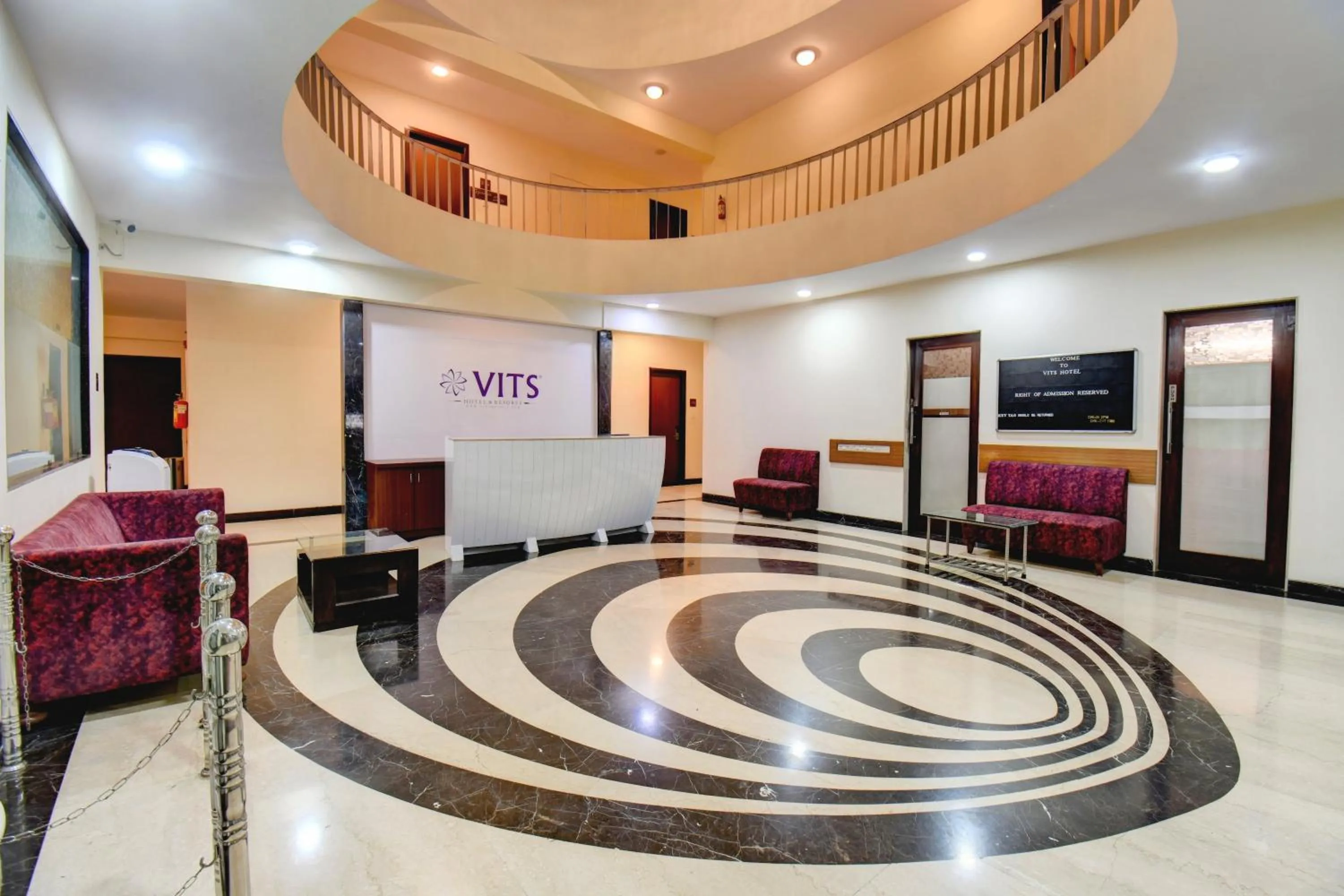Lobby or reception in VITS Lonavala