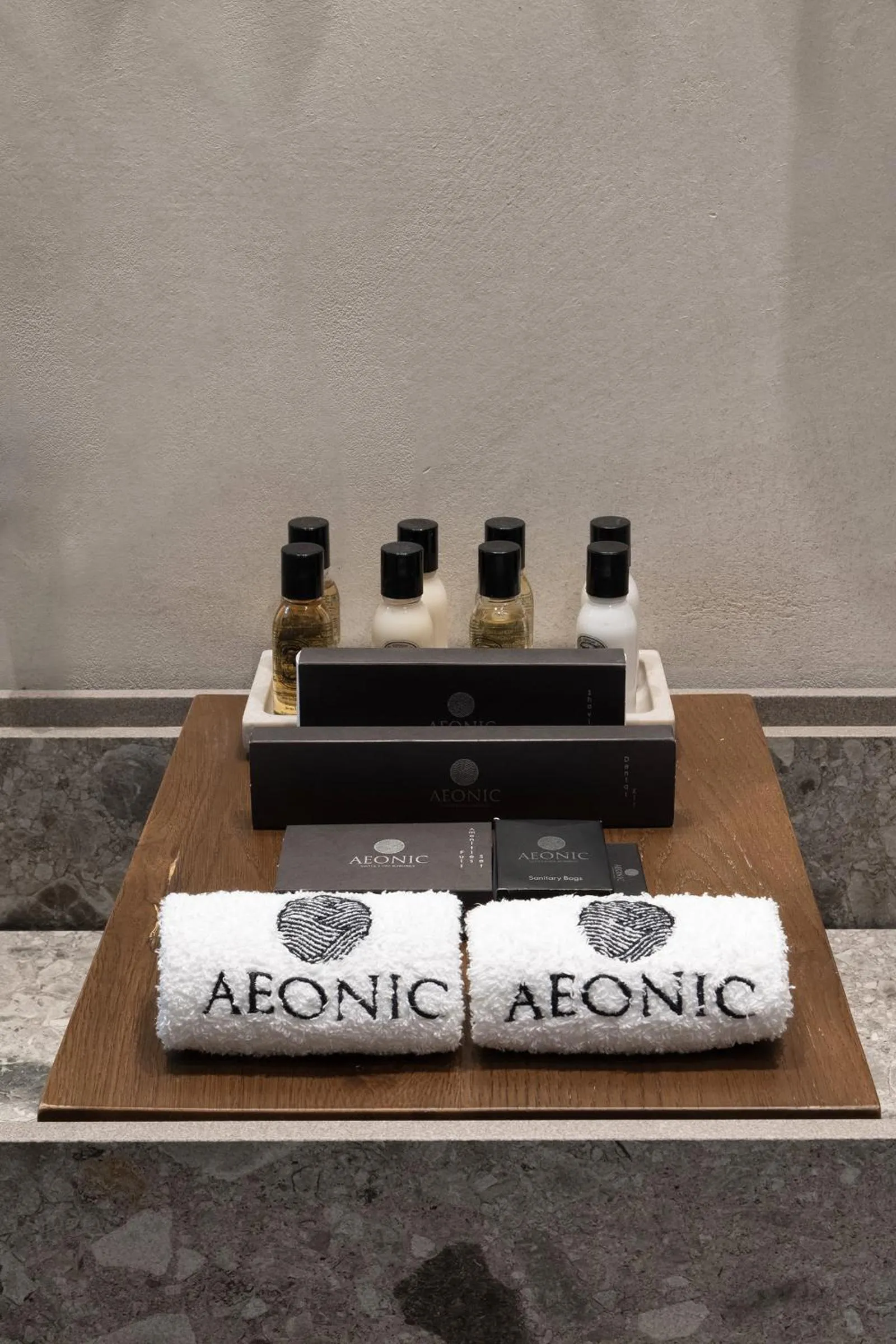 towels in Aeonic Suites and Spa