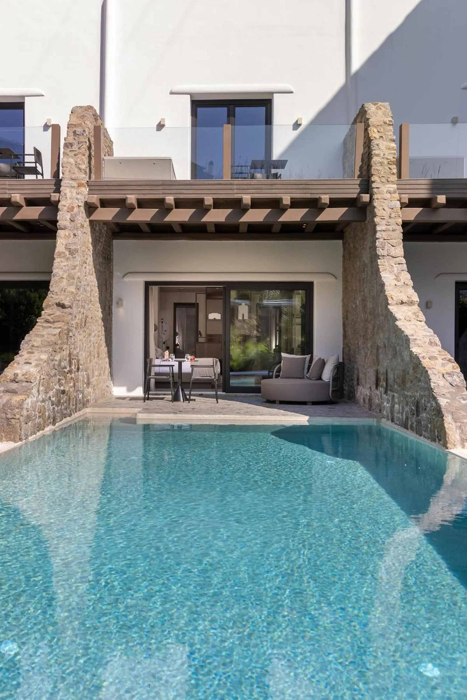 Swimming pool in Aeonic Suites and Spa