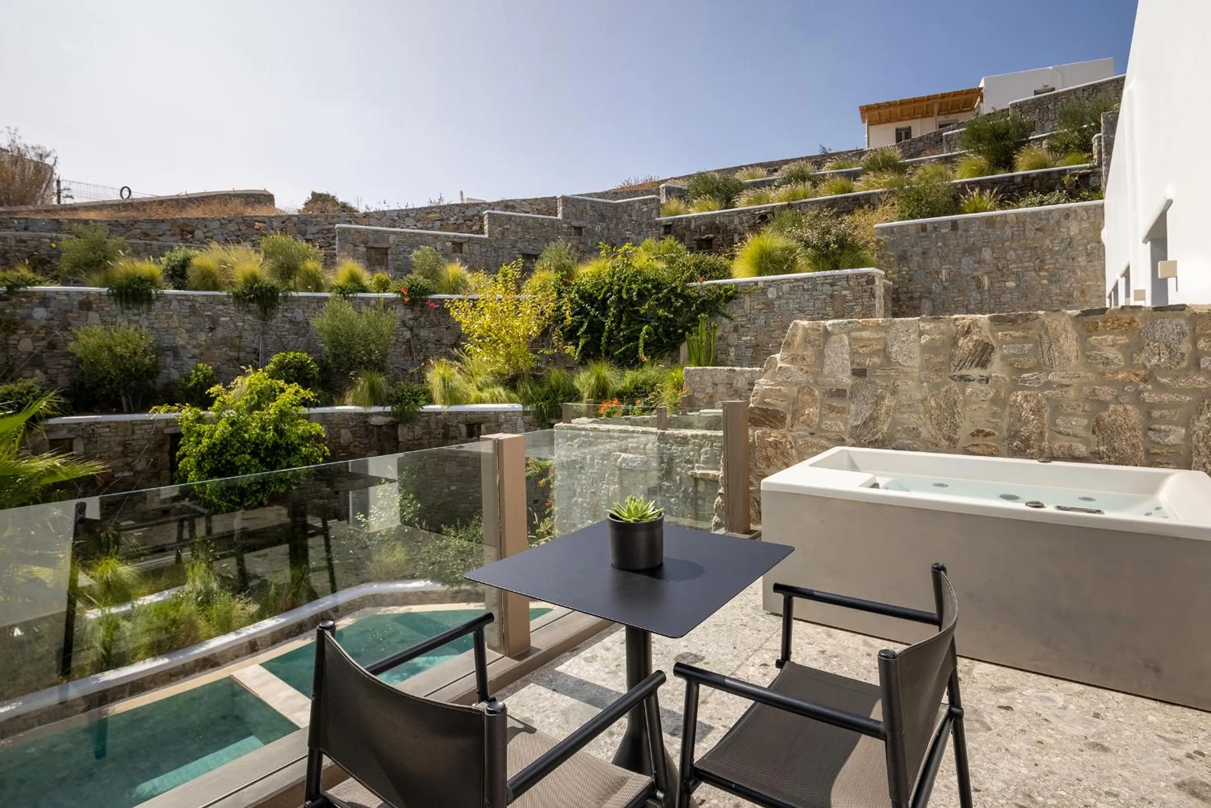 Balcony/Terrace in Aeonic Suites and Spa