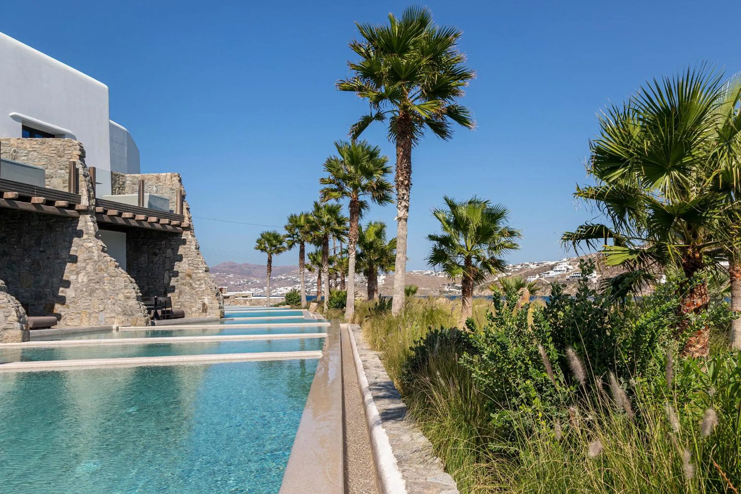 Swimming pool in Aeonic Suites and Spa