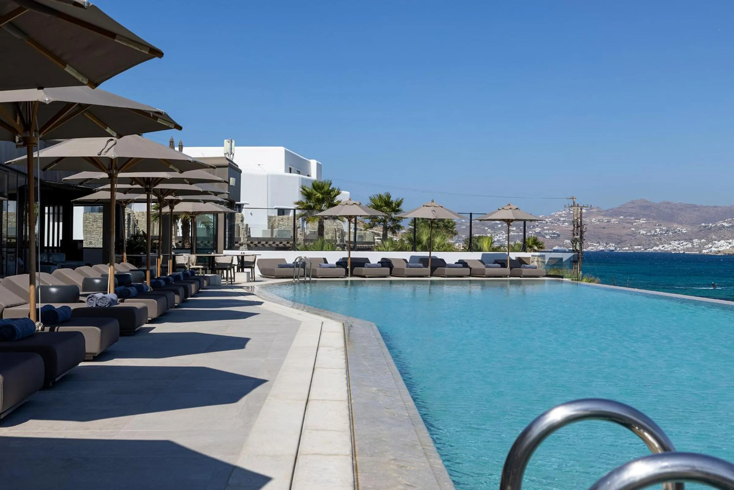 Swimming pool in Aeonic Suites and Spa