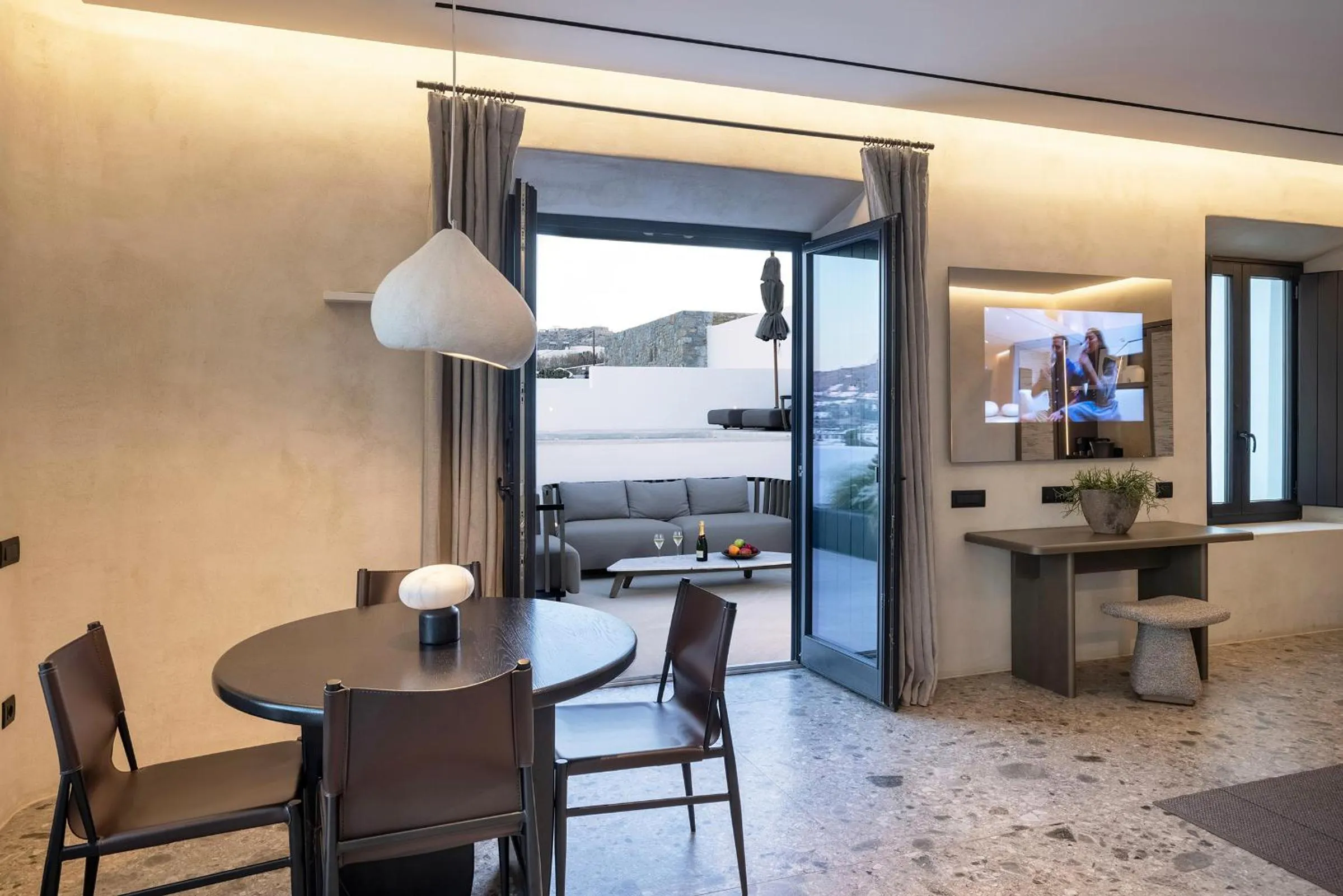 Seating area in Aeonic Suites and Spa