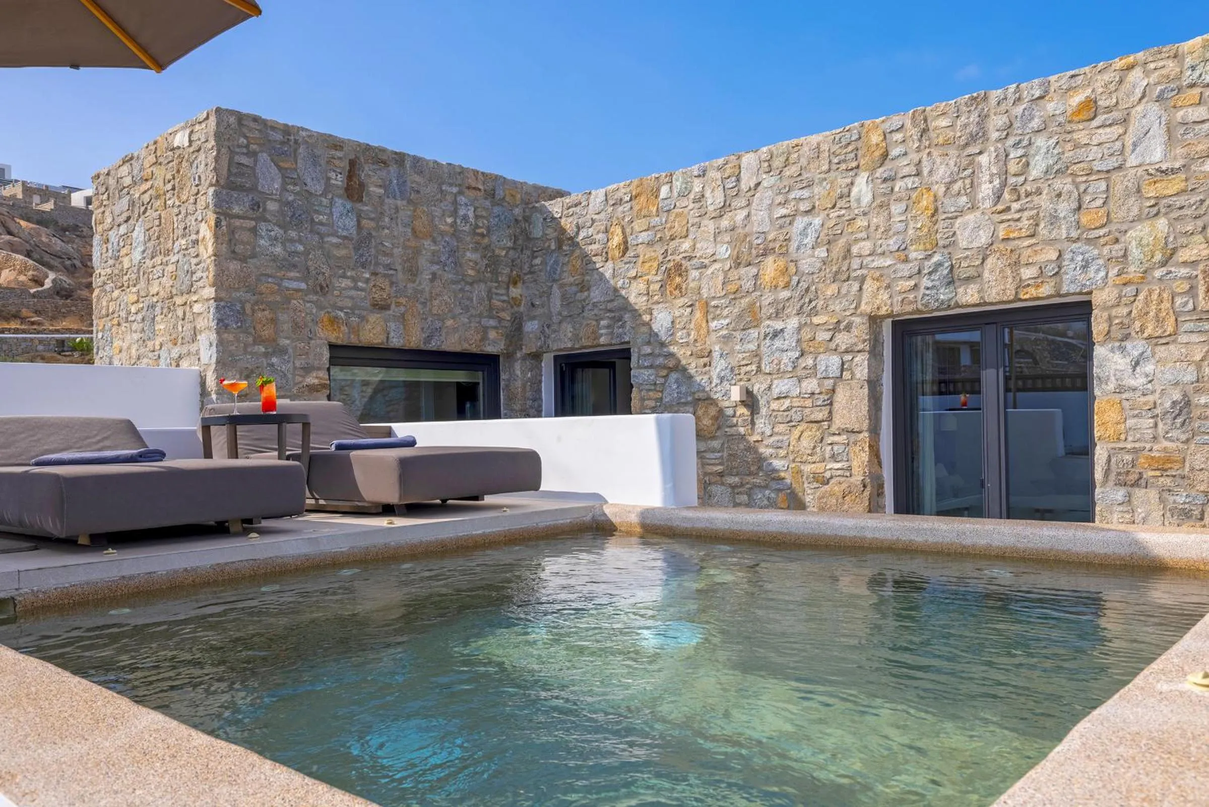 Pool view in Aeonic Suites and Spa