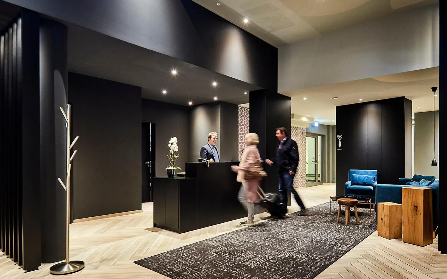 Lobby or reception in Hotel Hansa