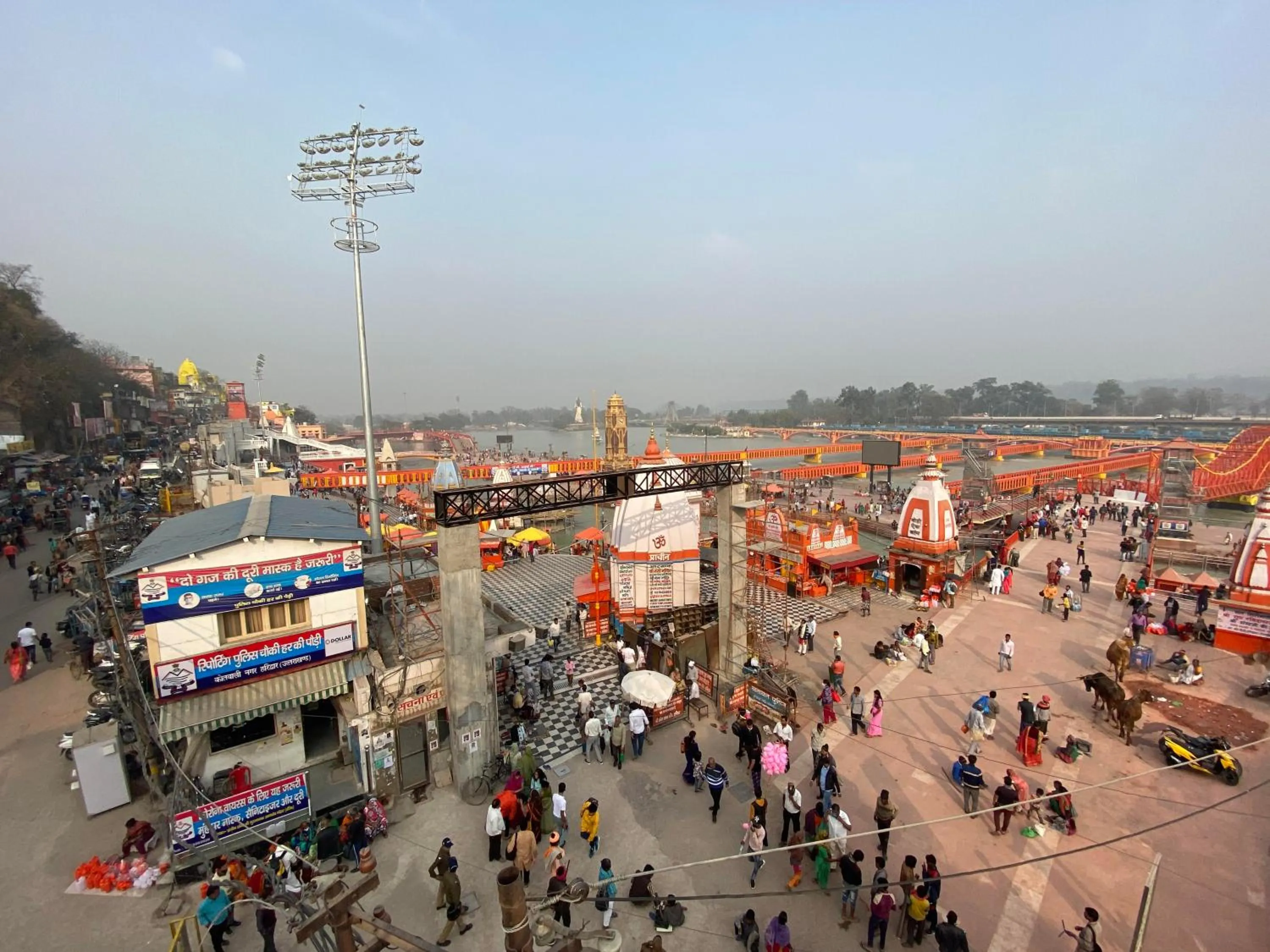 Bird's eye view in The Reverent Ganga