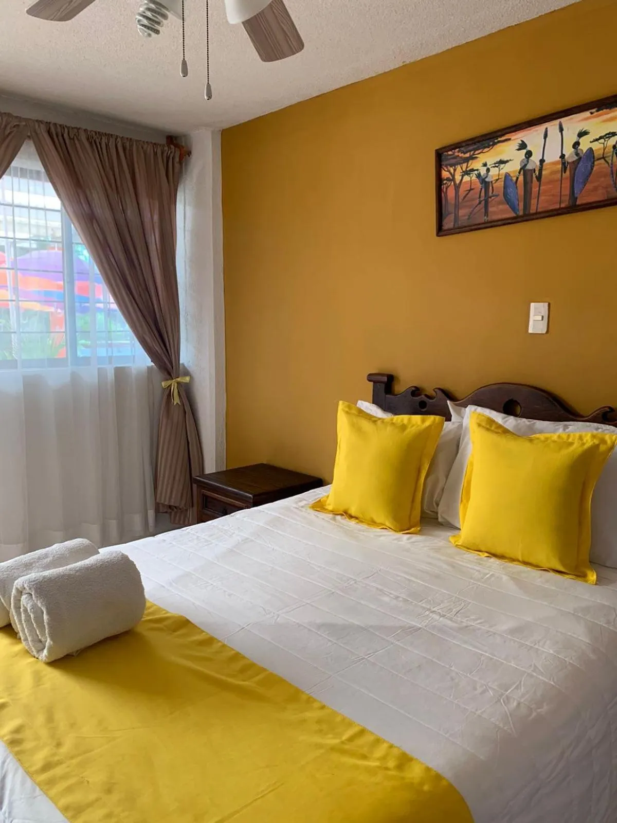 Bed in Hotel Muñoz de Luna