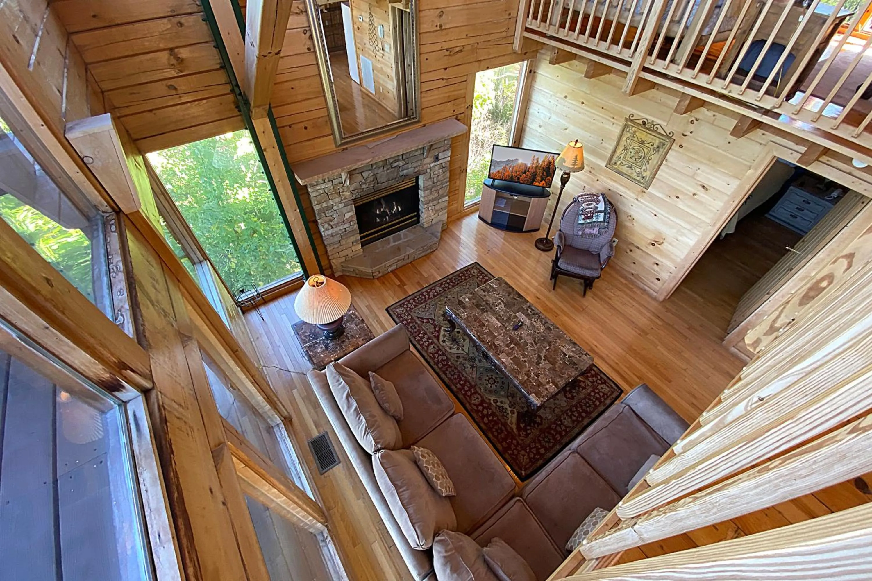 Stairway · Stunning Cabin in the Stars- 100mile views!
