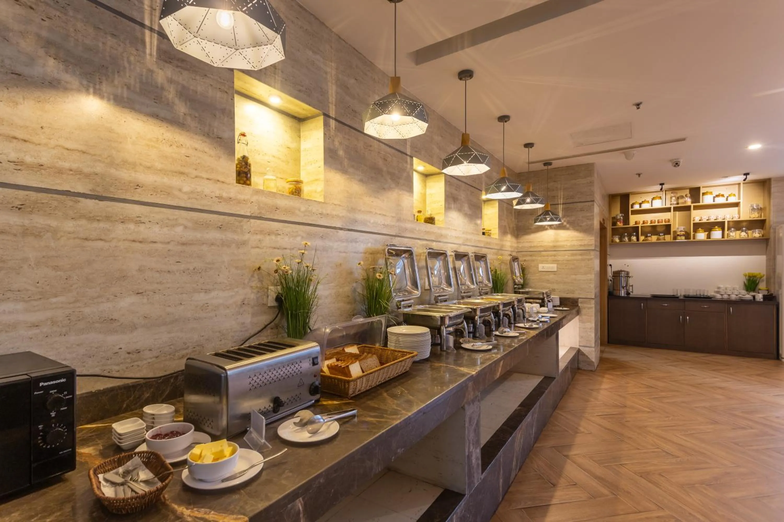 Buffet breakfast in Hotel Da Flamingo