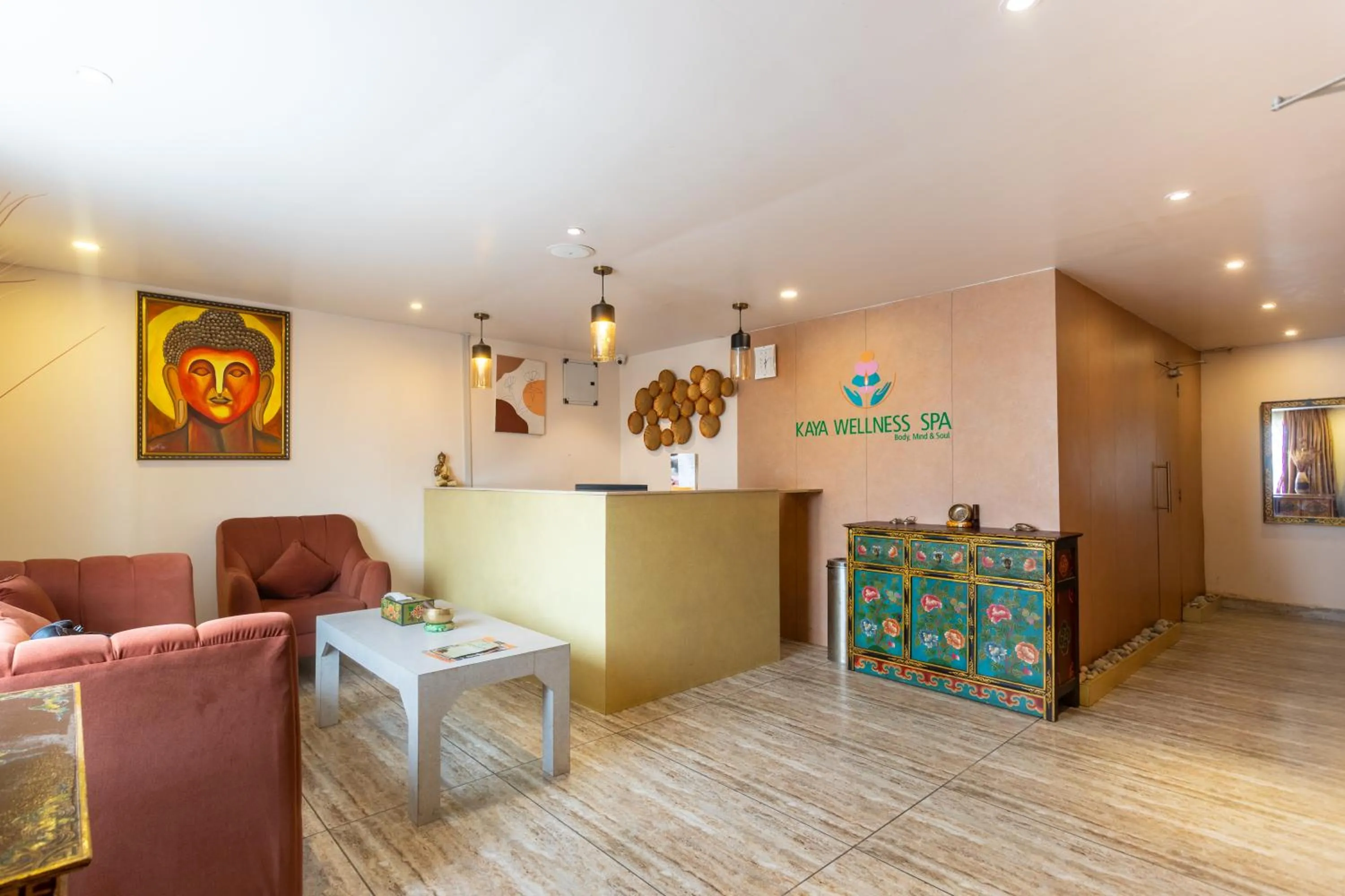 Seating area in Hotel Da Flamingo