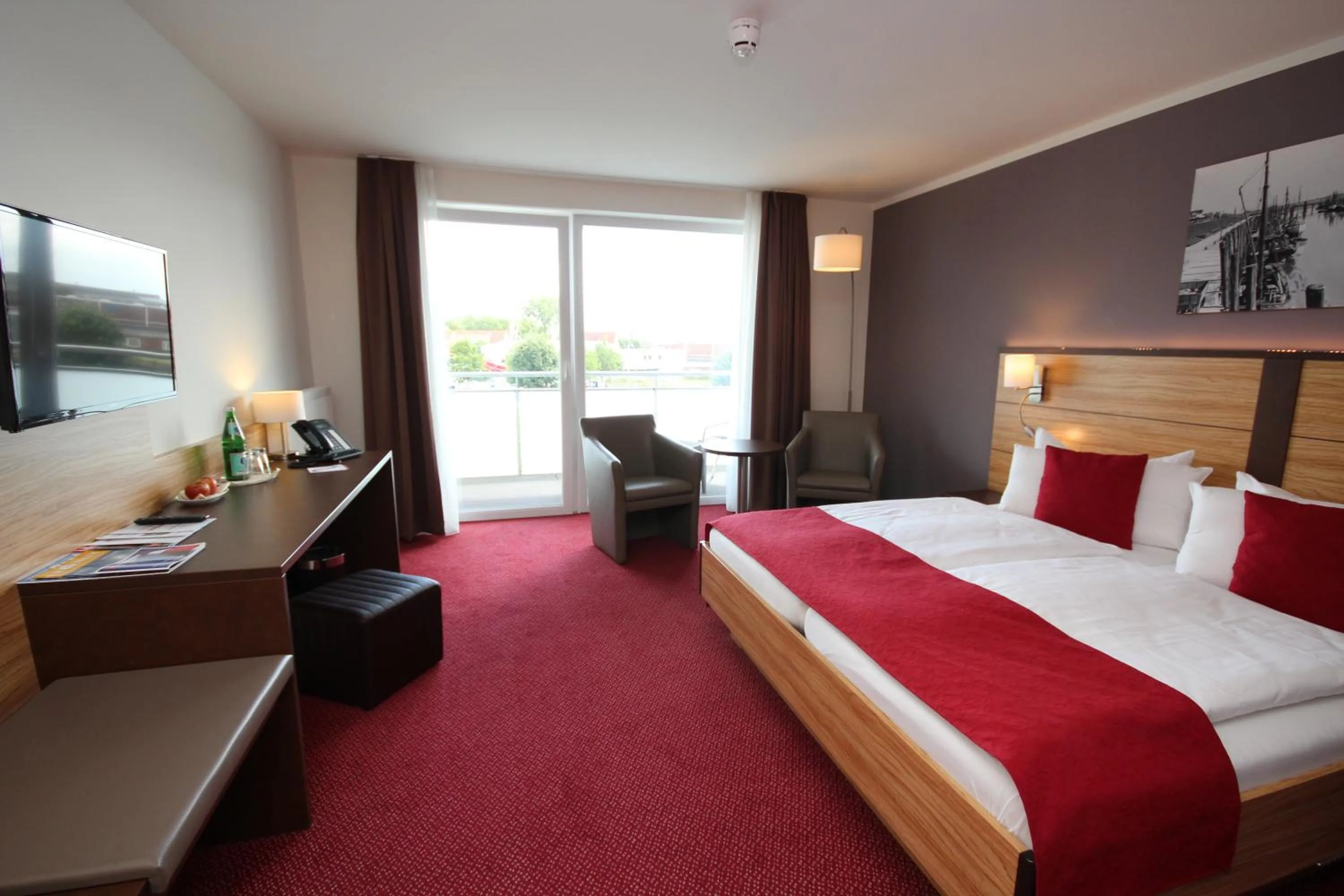 Bedroom, Bed in Hotel Hafen Büsum