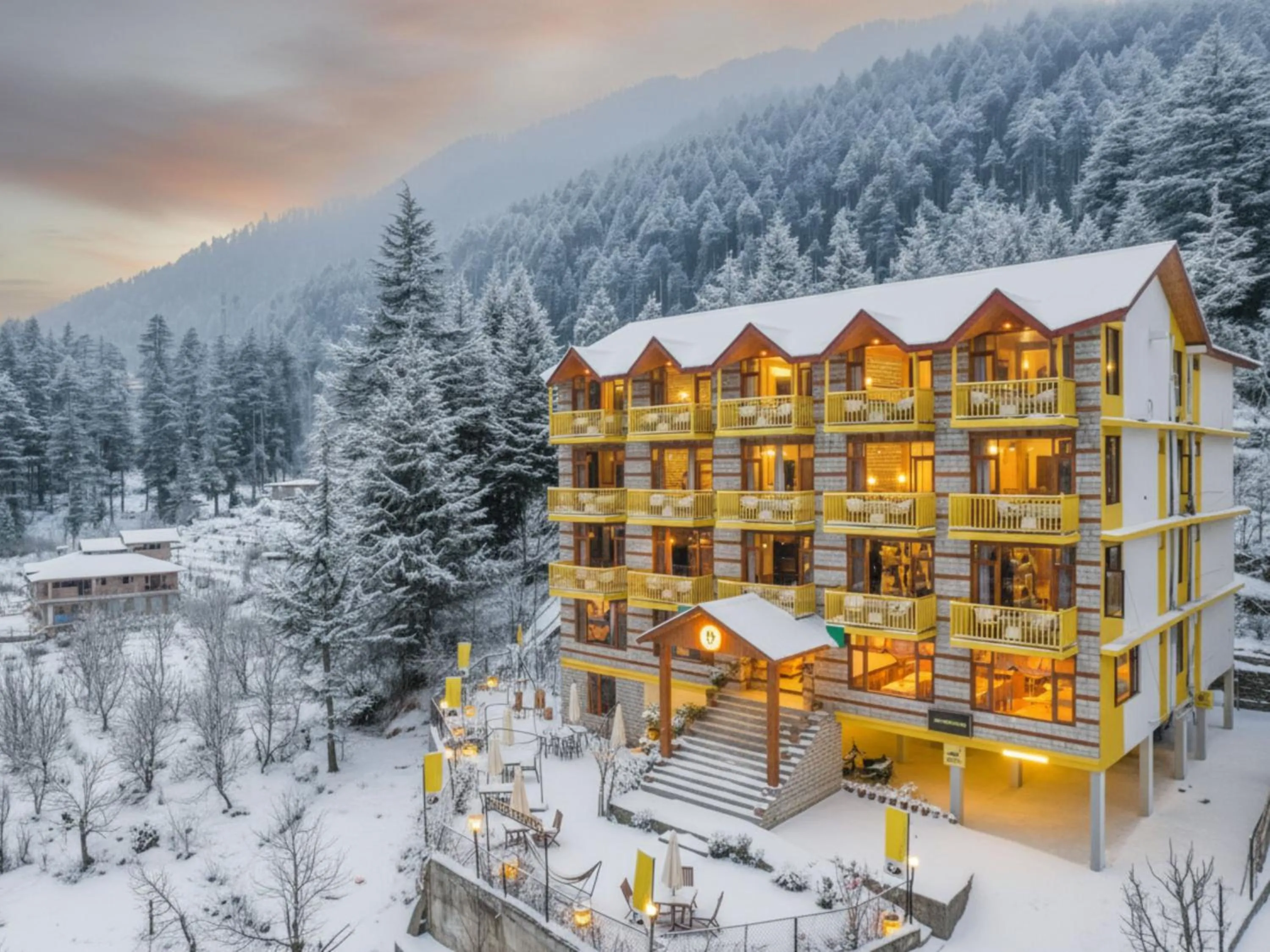 Property building in The Hosteller Manali, Old Manali