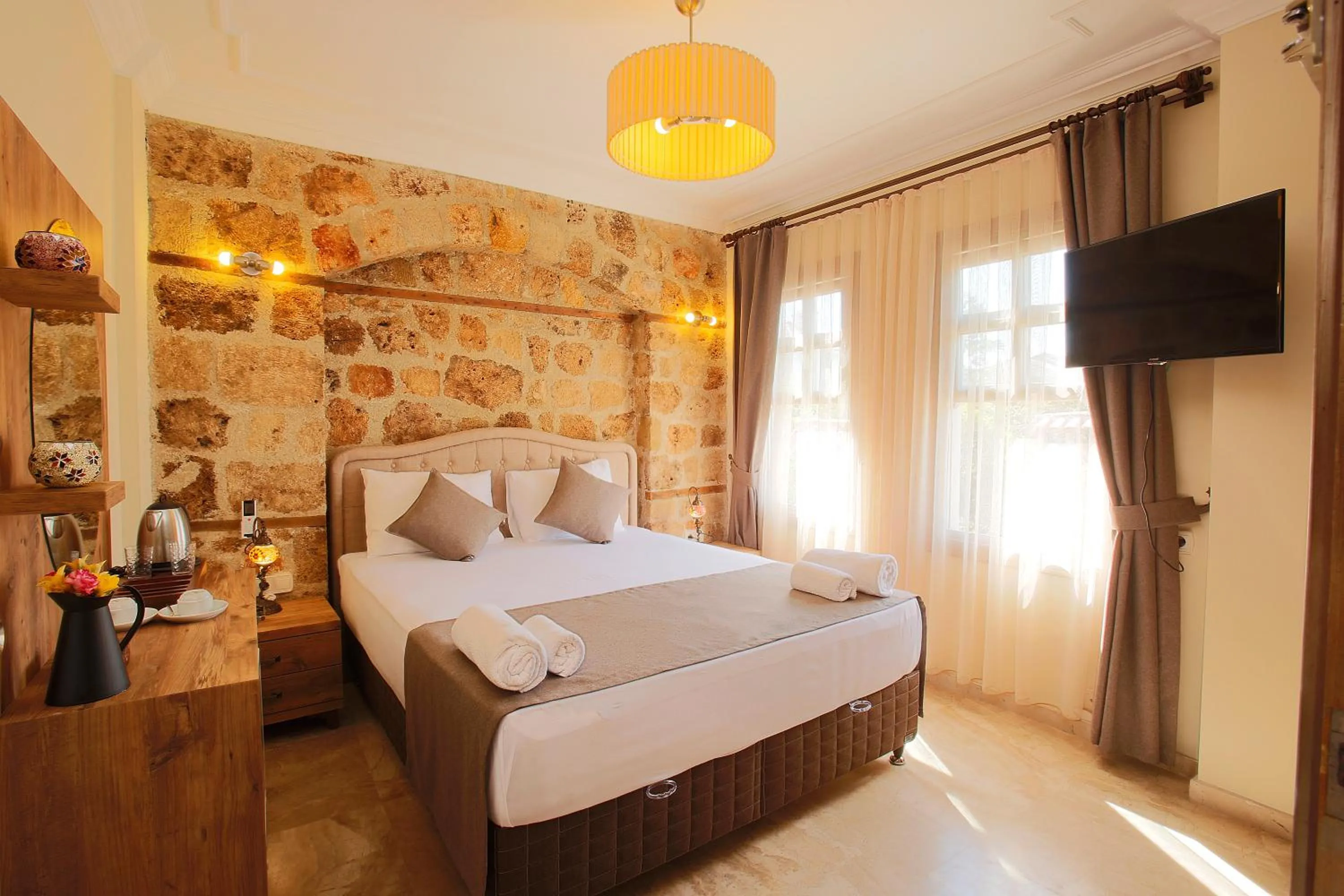 Bedroom in Castle Inn Boutique Hotel