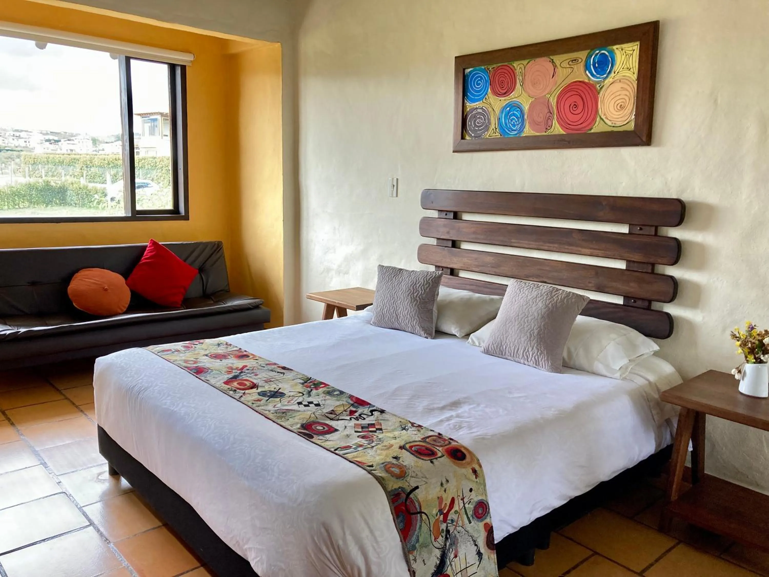 Decorative detail, Bed in Bombon Hotel