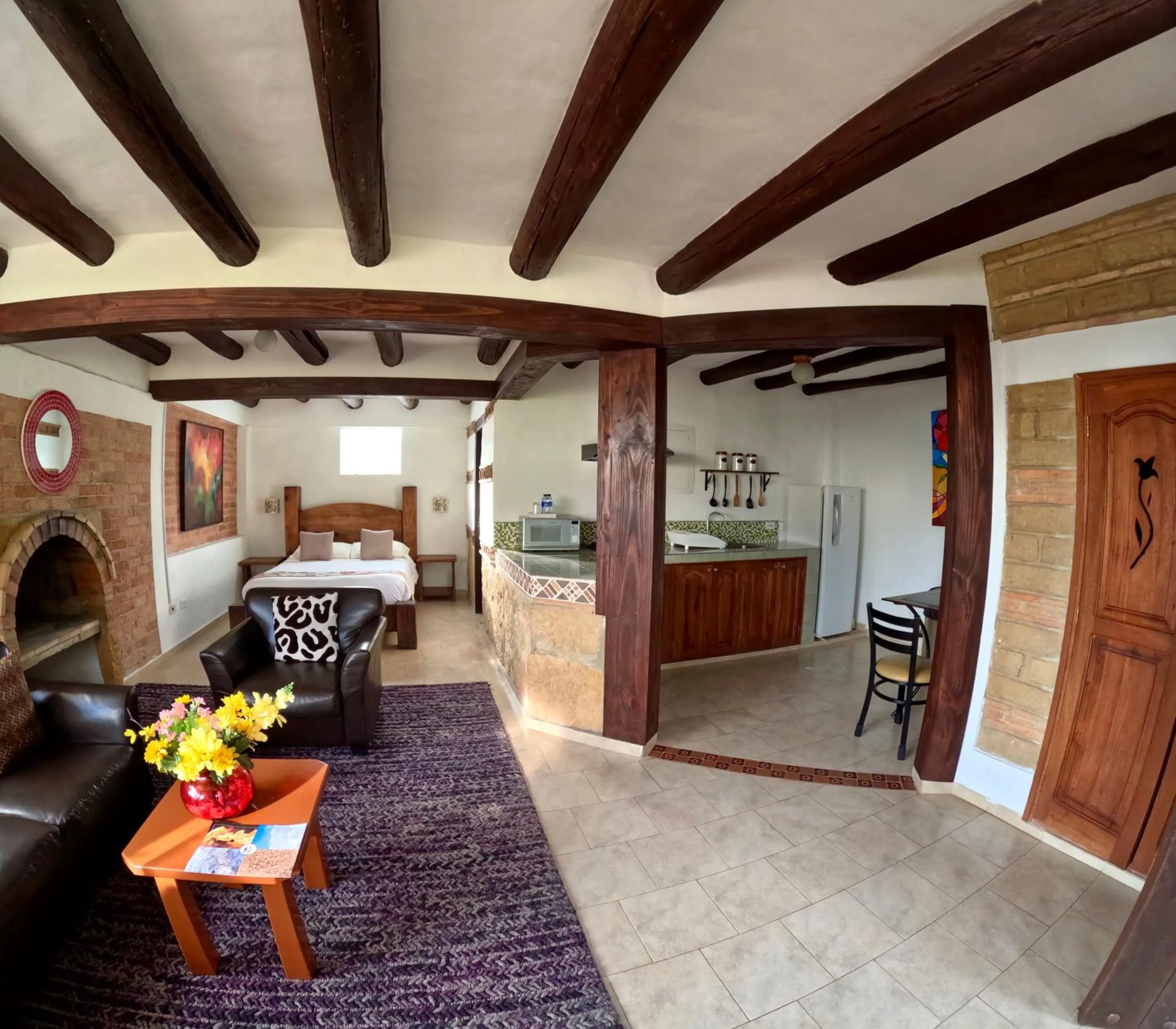 View (from property/room), Bed in Bombon Hotel