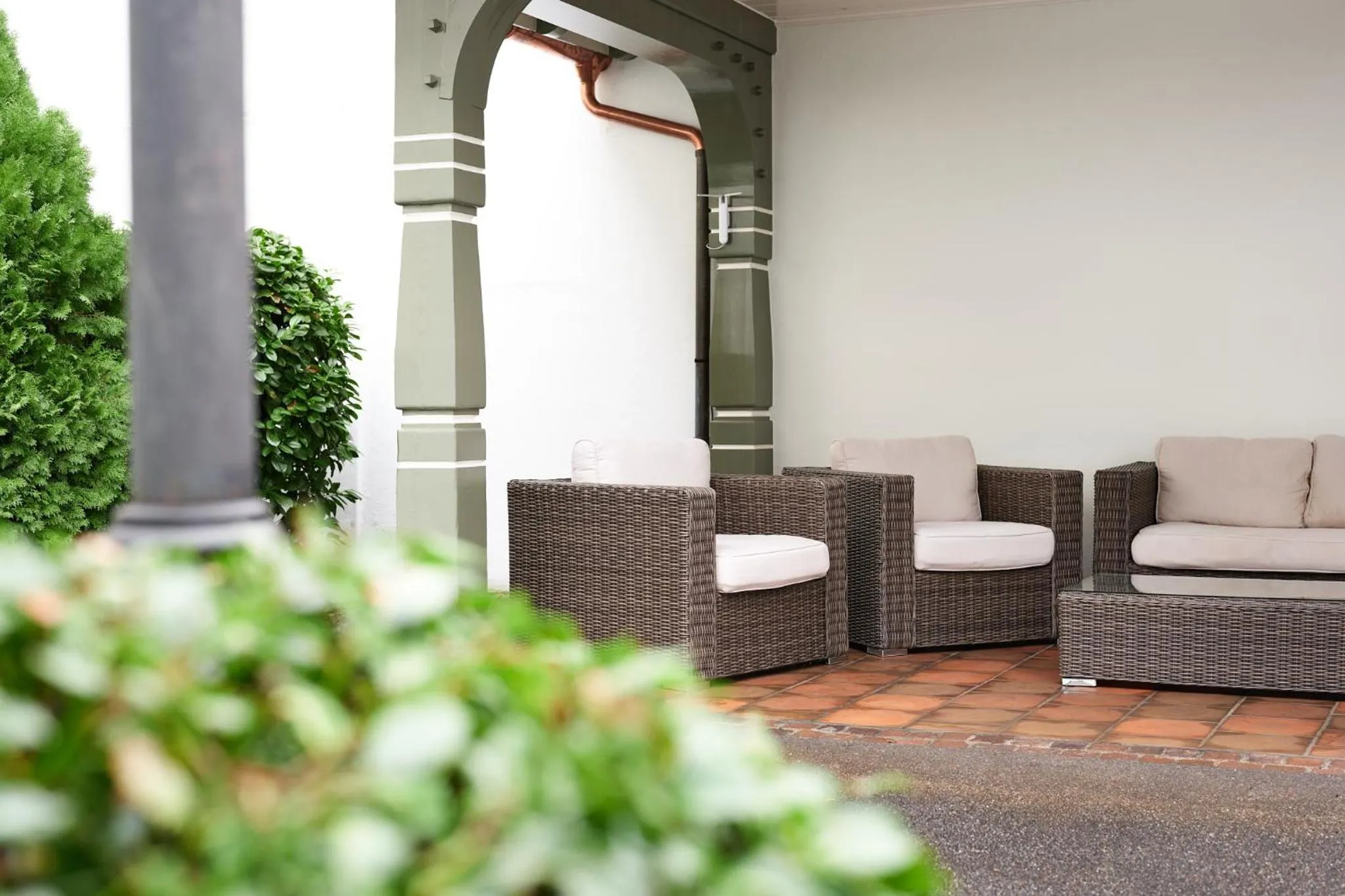 Garden in Central City Hotel Rochat