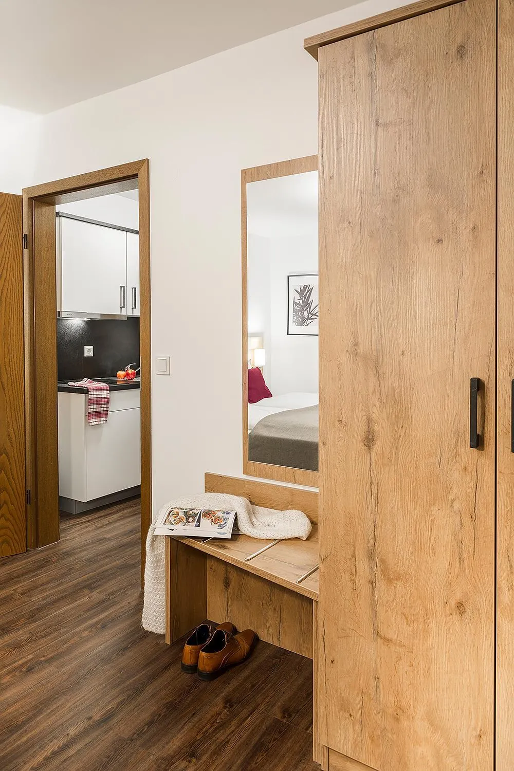 Decorative detail, Bed in Hotel & Restaurant Lamm