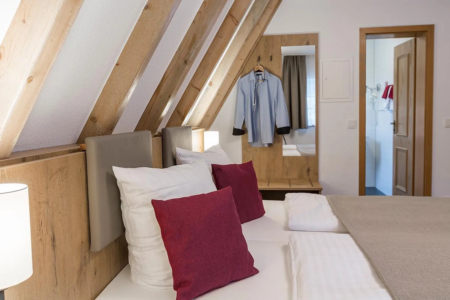 Decorative detail, Bed in Hotel & Restaurant Lamm