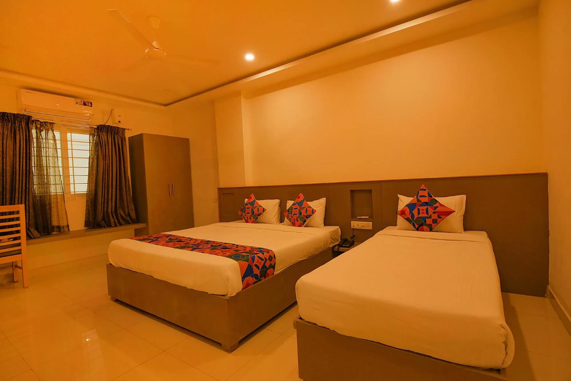 Bed in FabHotel Champion Gateway - Yelahanka