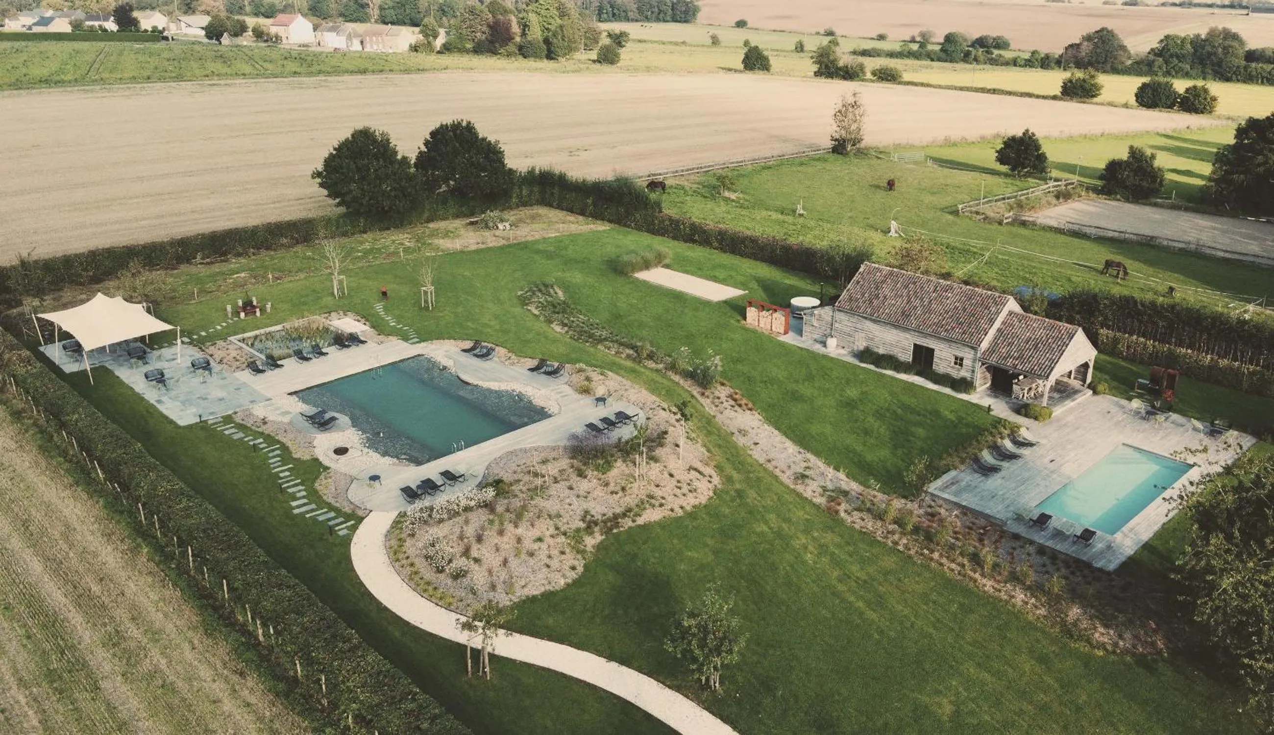 Bird's eye view in Domaine Sur Les Sarts