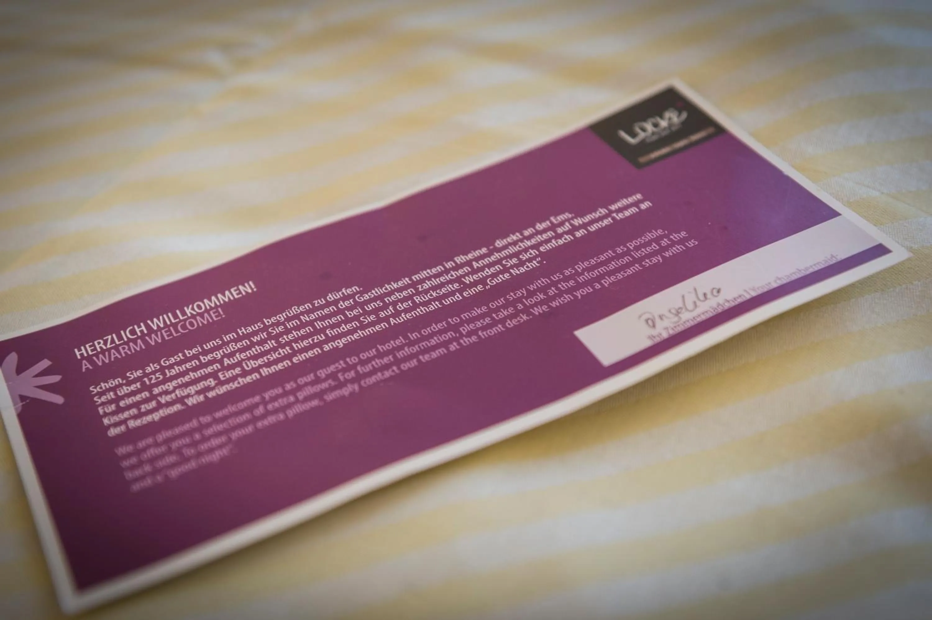 Decorative detail in Hotel Lücke Rheine