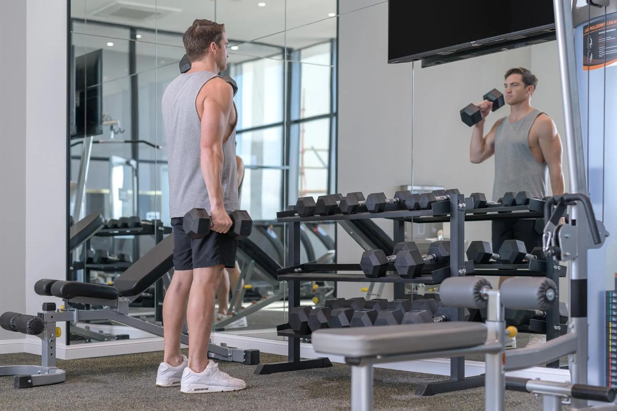 Fitness centre/facilities in Meriton Suites Surfers Paradise