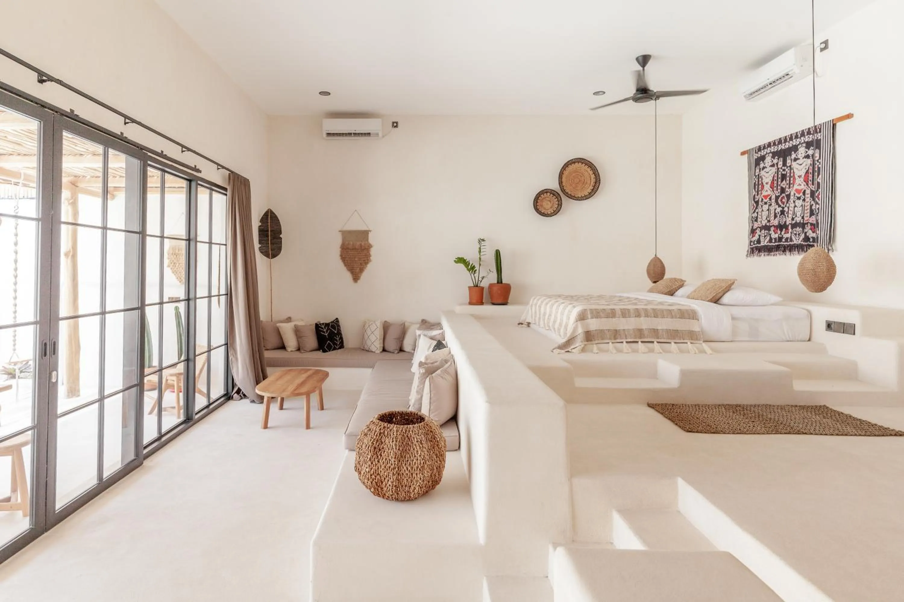 Living room, Bed in YUCCA villas