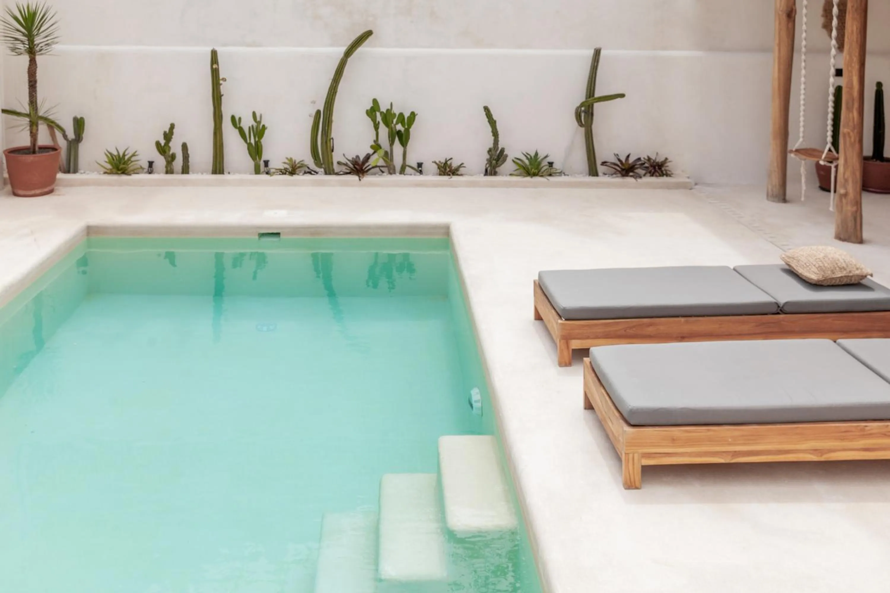 Pool view in YUCCA villas