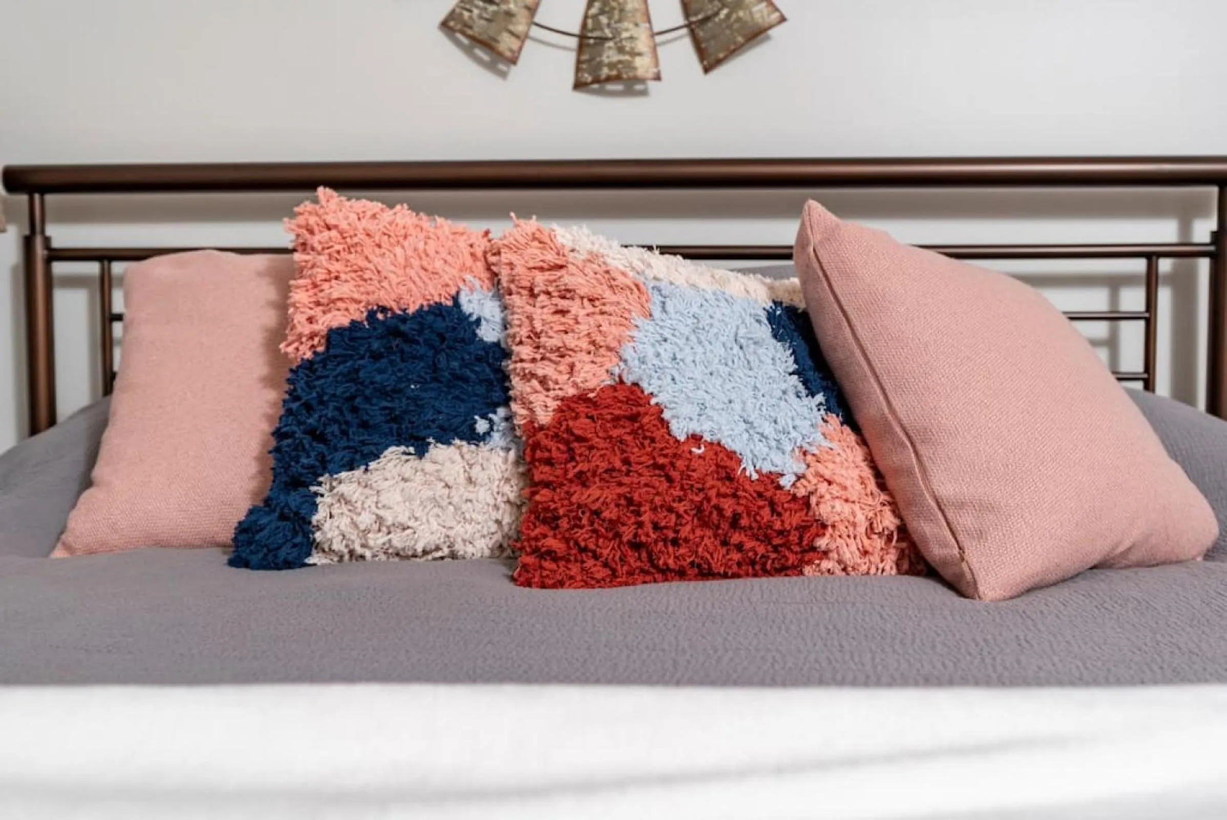 Decorative detail, Bed in Elegant Cades Cove Condo with Community Pool