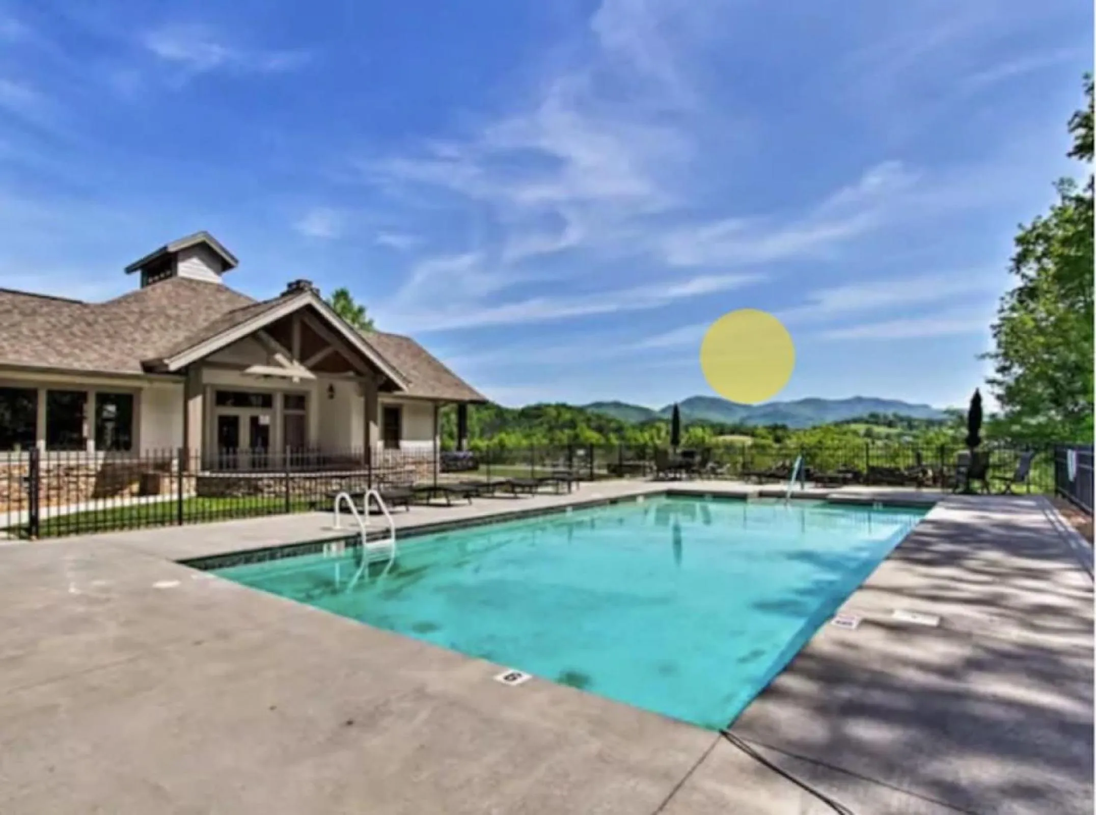 Swimming pool in Elegant Cades Cove Condo with Community Pool
