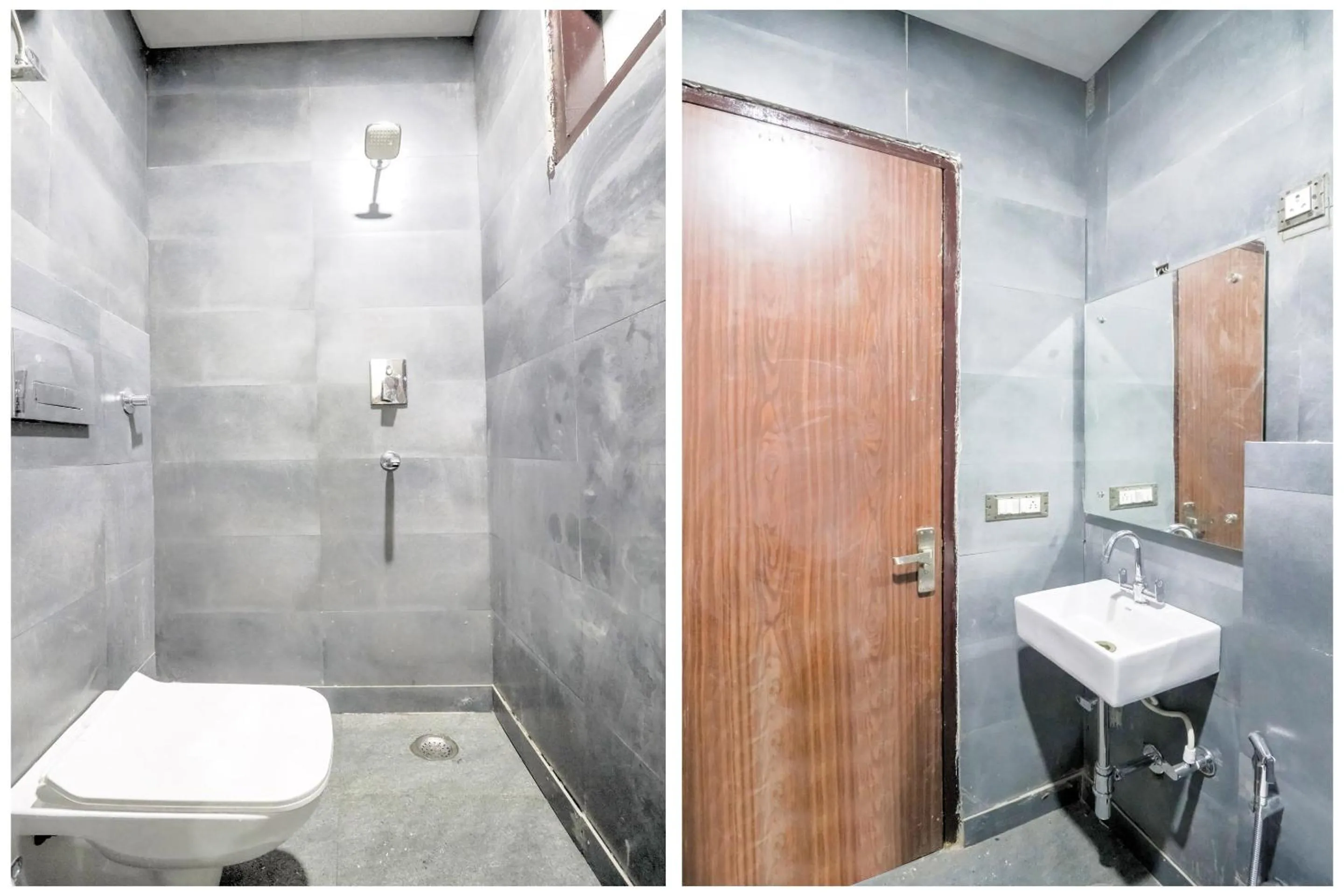 Bathroom in Collection O Mahavir Enclave Near Dashrath Puri Metro Station