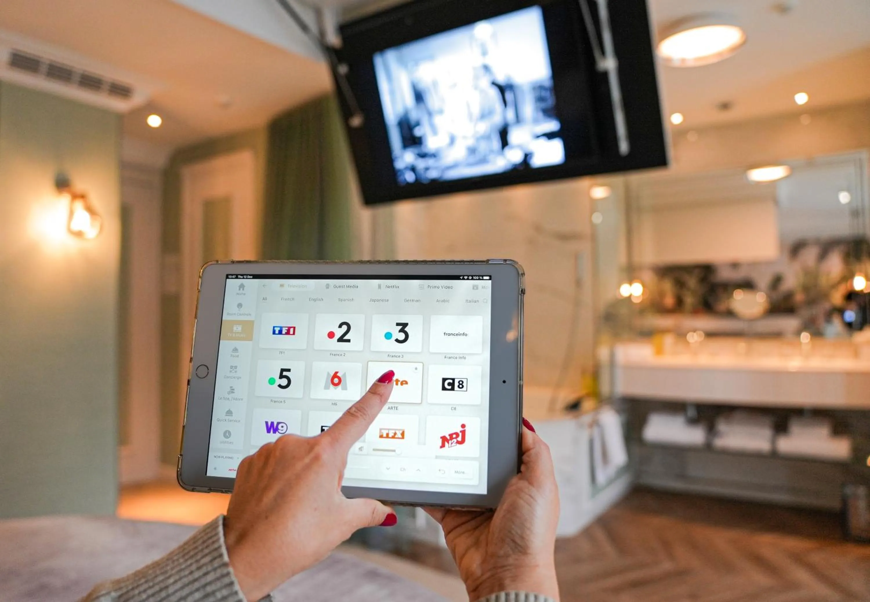 TV and multimedia in Paris j'Adore Hotel & Spa