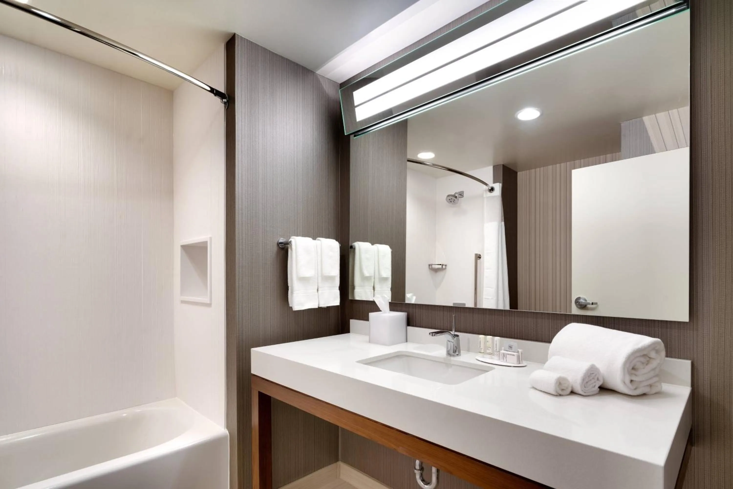 Bathroom in Courtyard by Marriott Atlanta Duluth Downtown