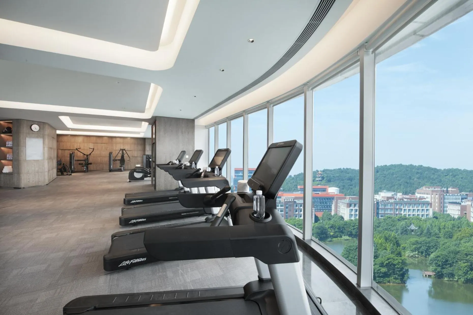 Fitness centre/facilities in Crowne Plaza Wuhan Optics Valley by IHG