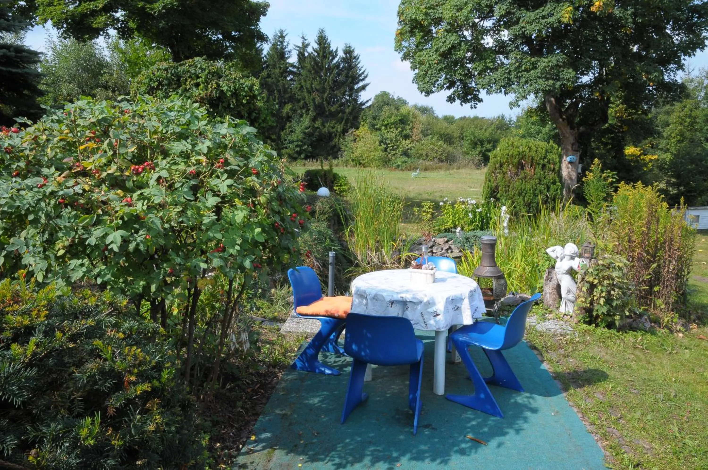 Garden view in Aktiv Pension