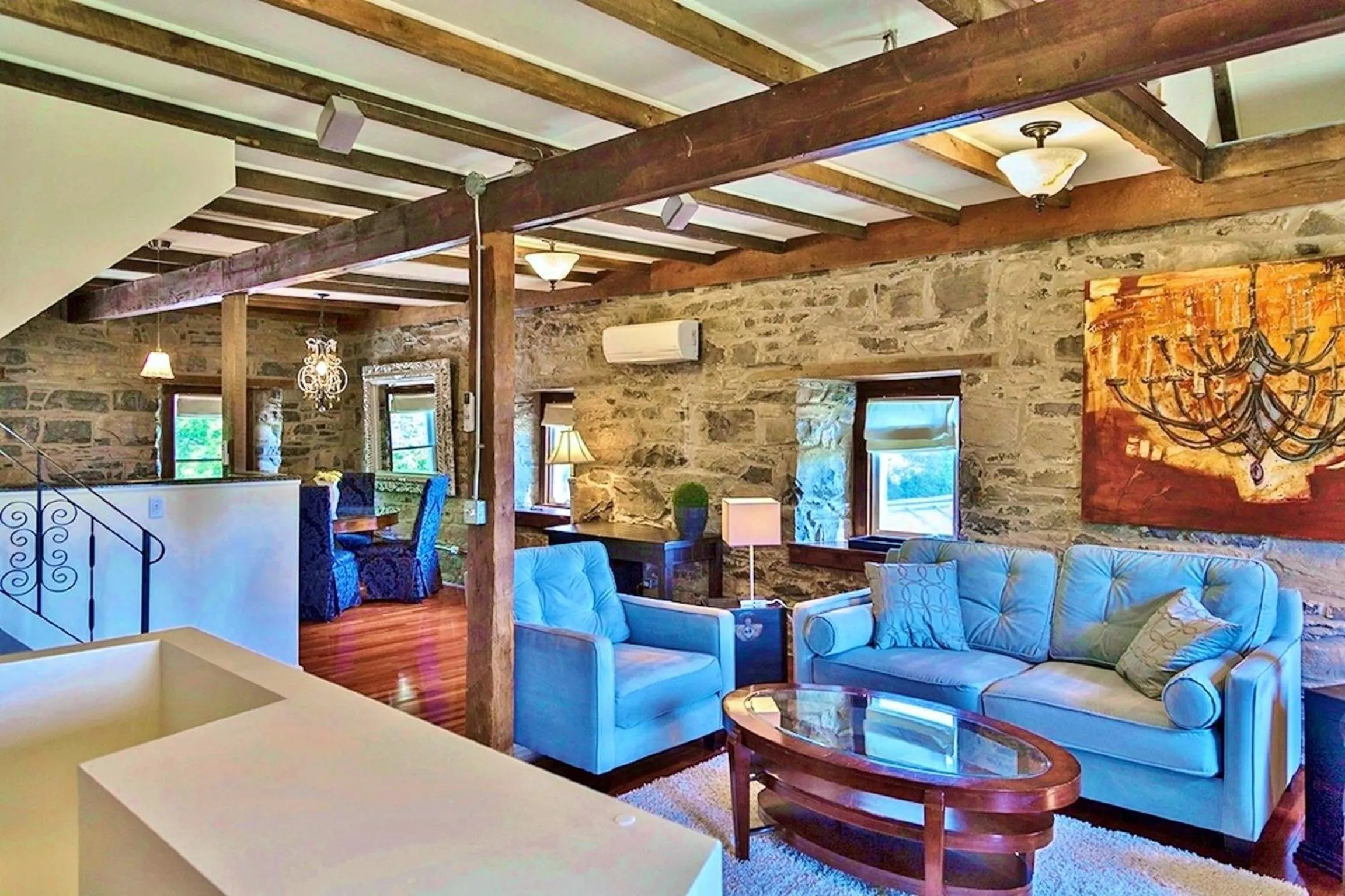 Living room in All Suites Whitney Manor