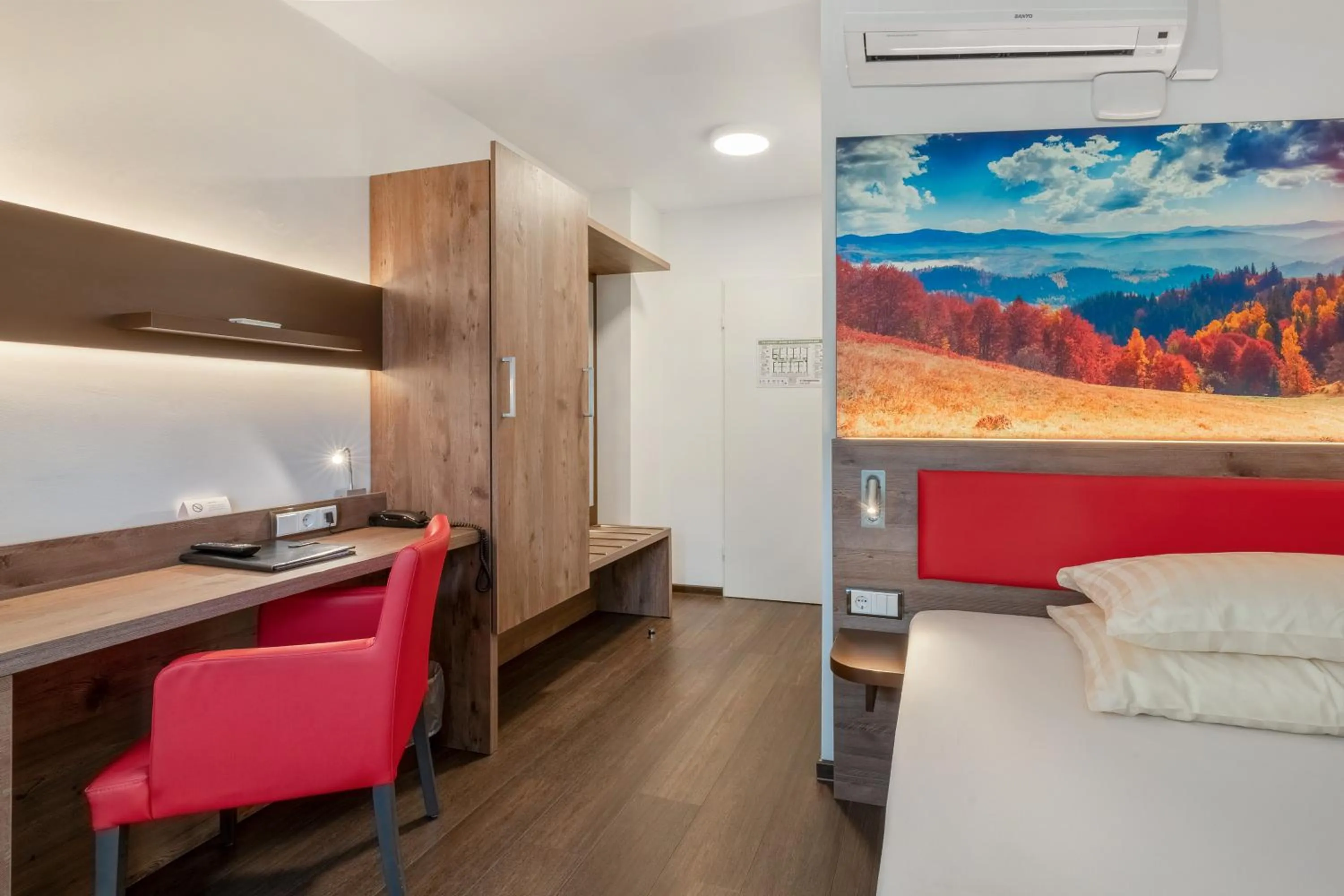 Bed in Hotel Arosa Düsseldorf Oberkassel