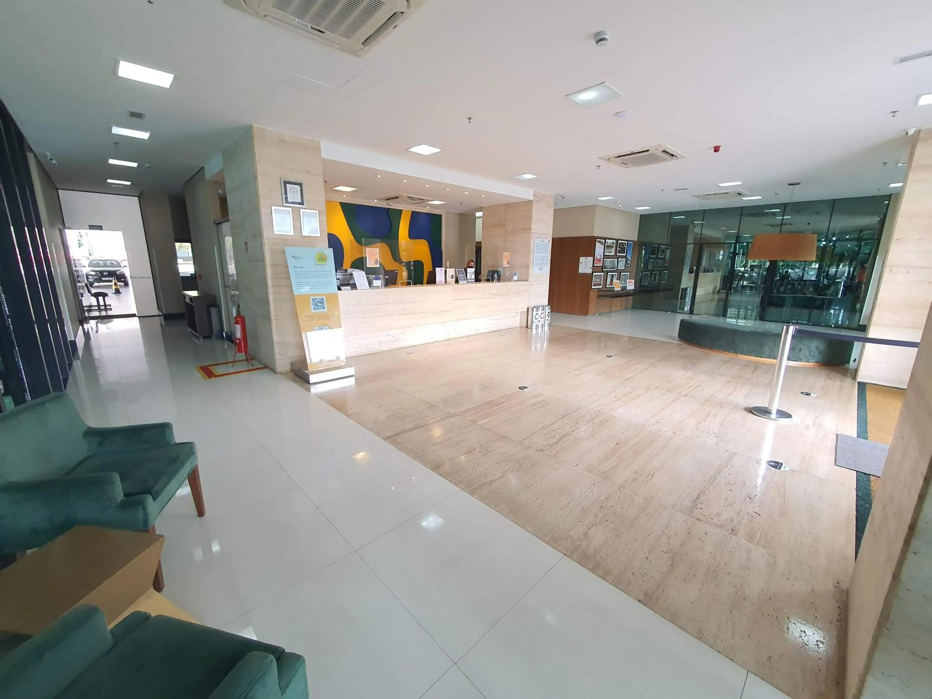 Lobby or reception in Flat no Athos Bulcão Executive By Rei dos Flats