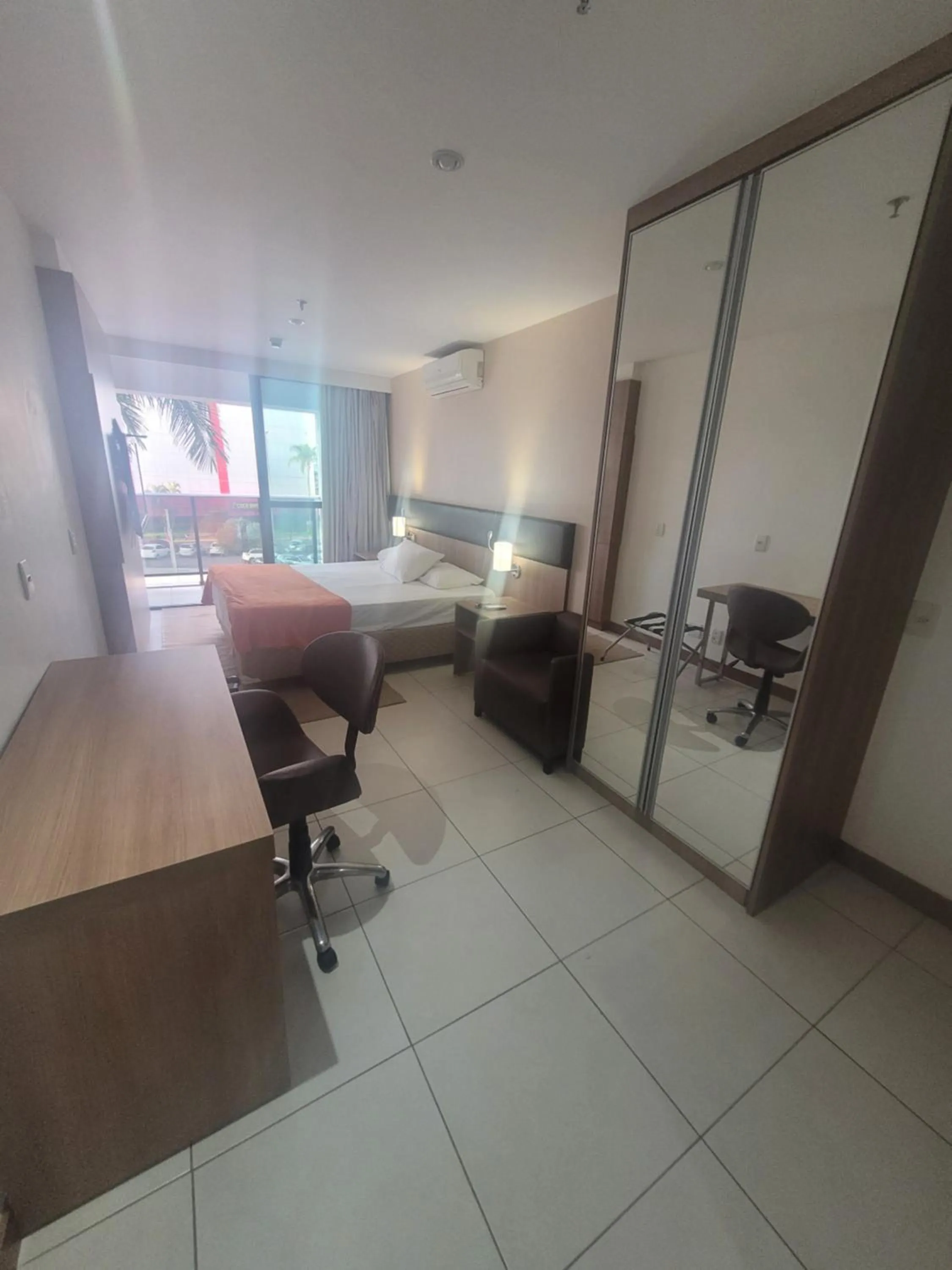 Bed in Flat no Athos Bulcão Executive By Rei dos Flats