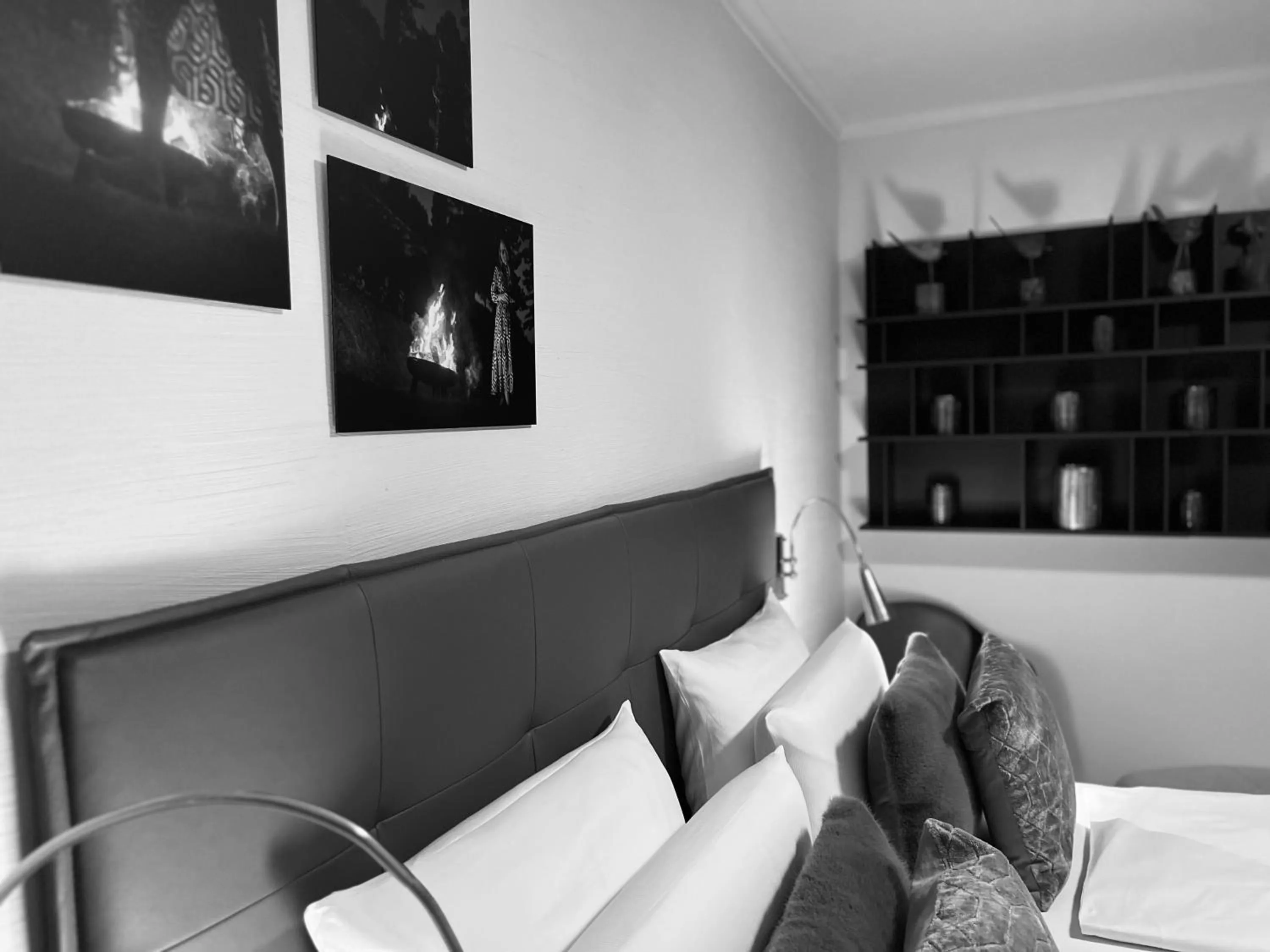 Bedroom, Bed in Hotel Schlossberg