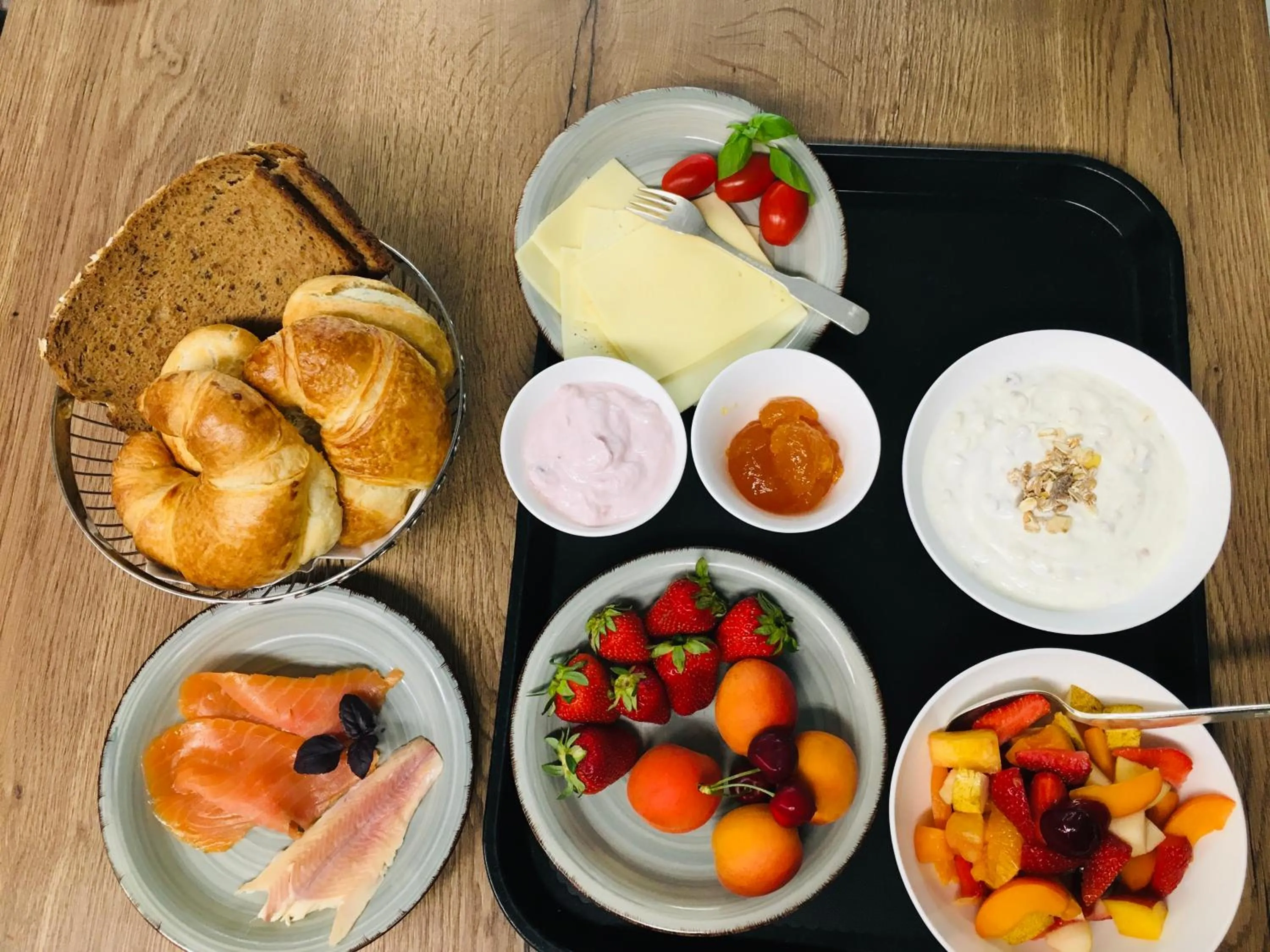 Buffet breakfast in Hotel Schlossberg