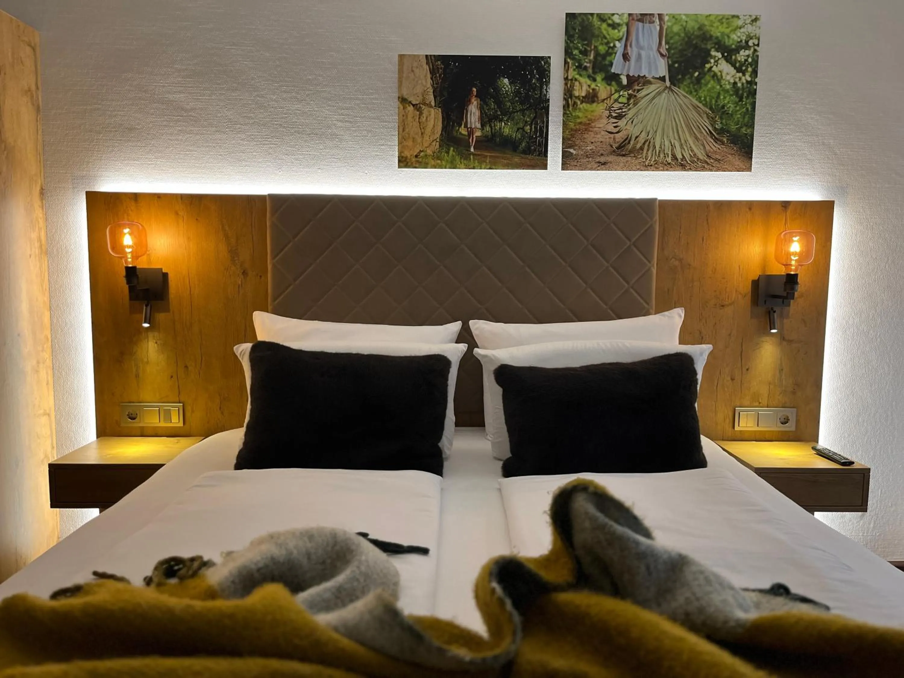 Bed in Hotel Schlossberg