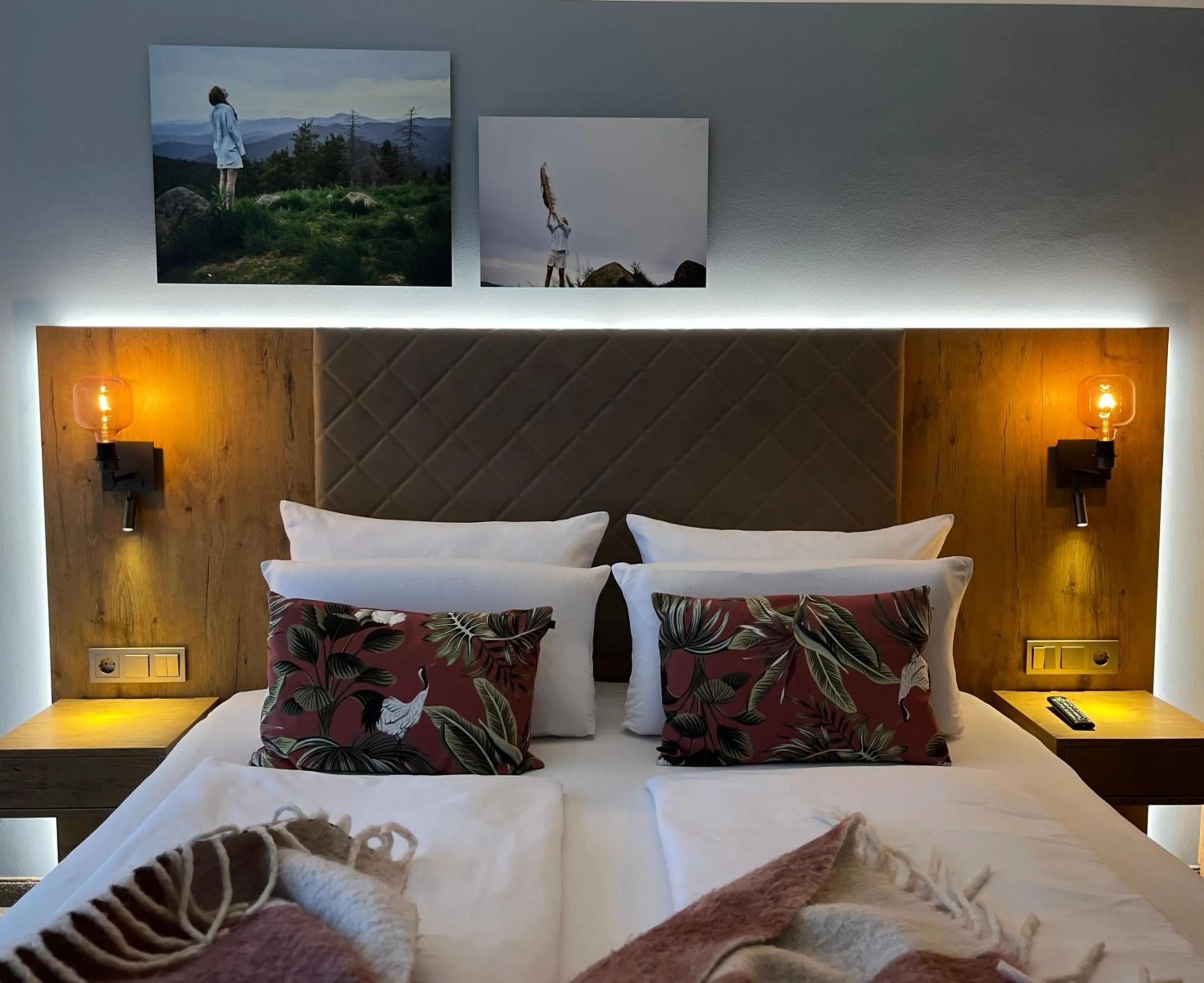 Bed in Hotel Schlossberg