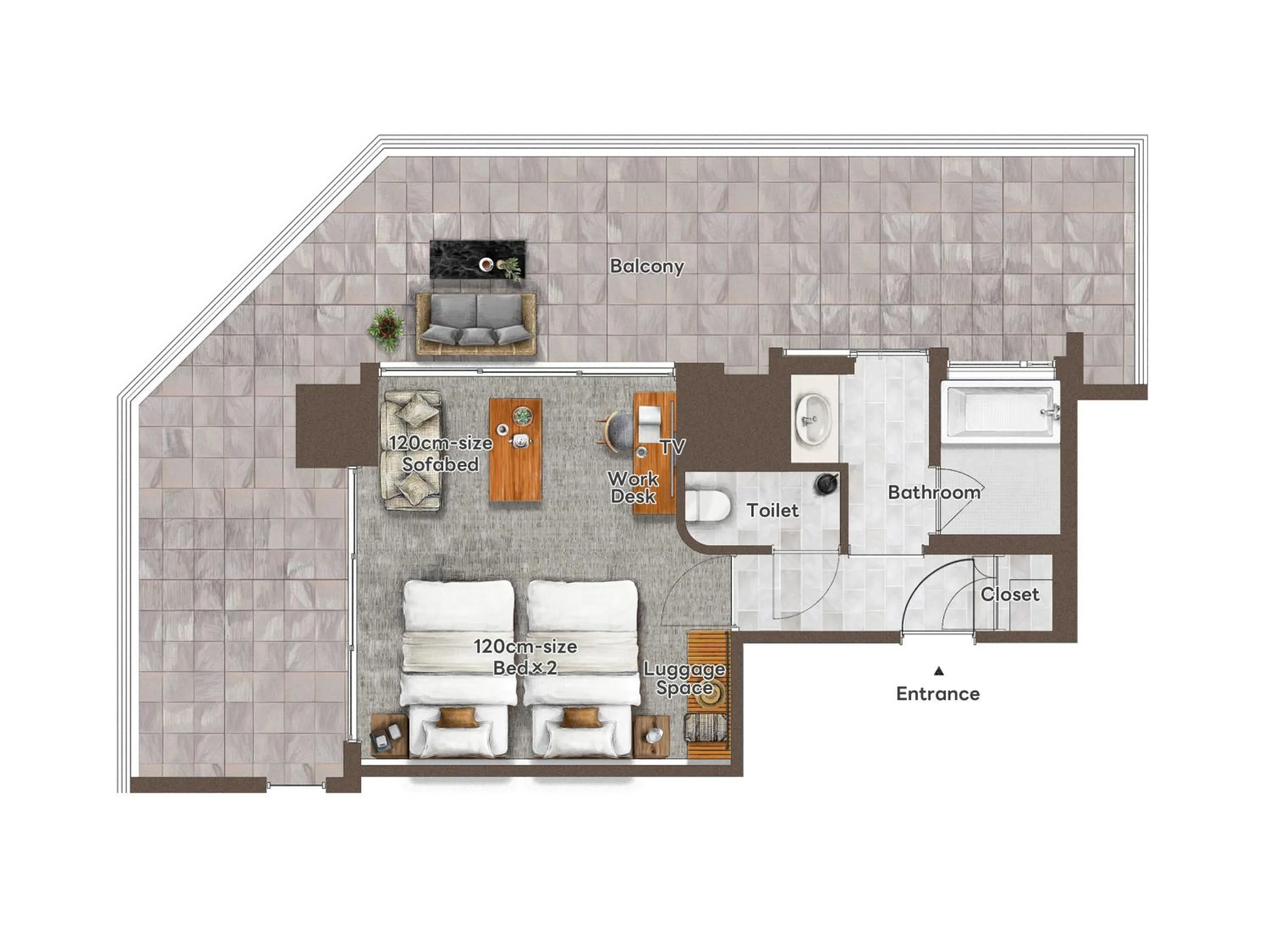 Floor plan in PROSTYLE TERRACE NAHA