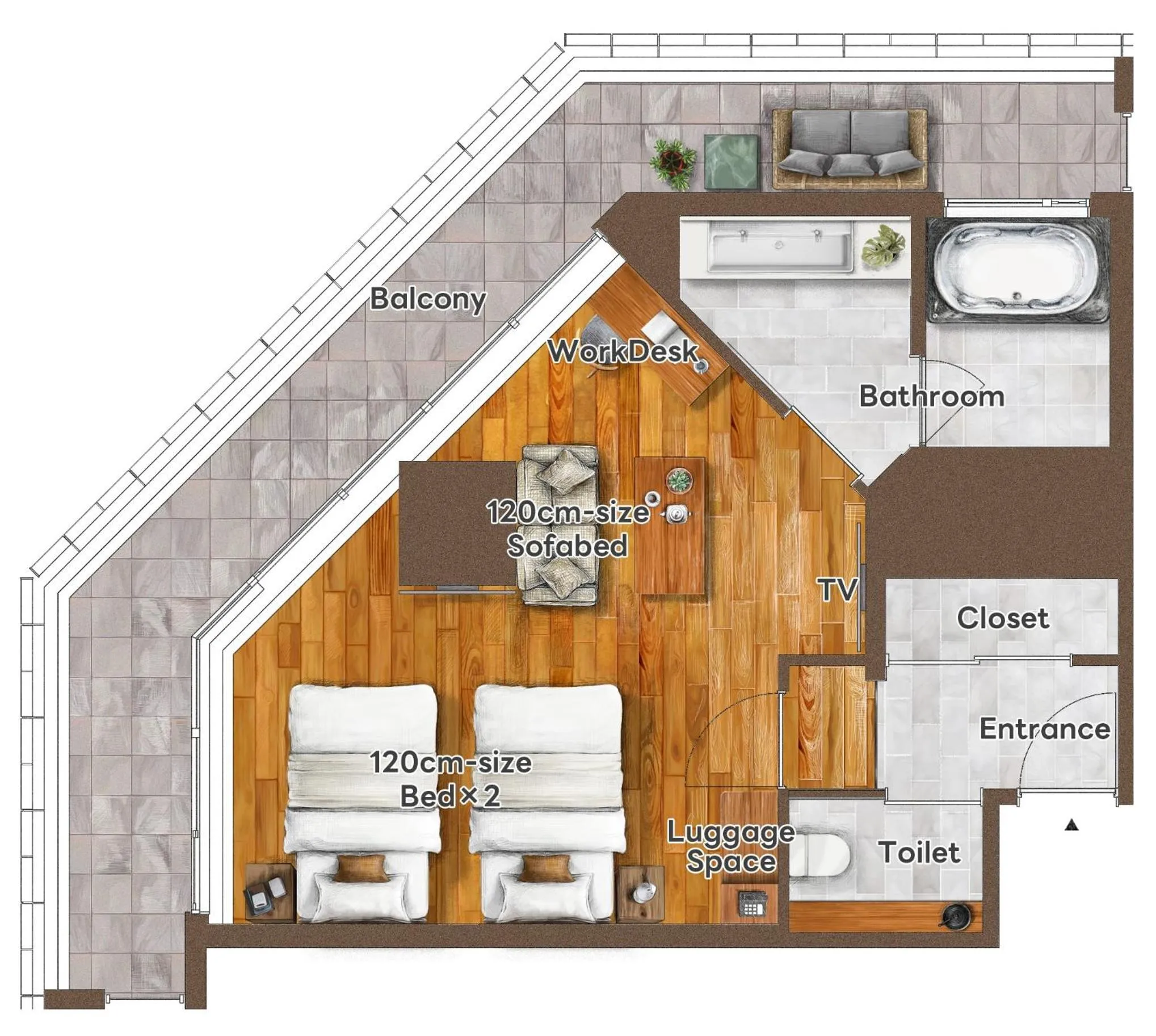 Floor plan in PROSTYLE TERRACE NAHA