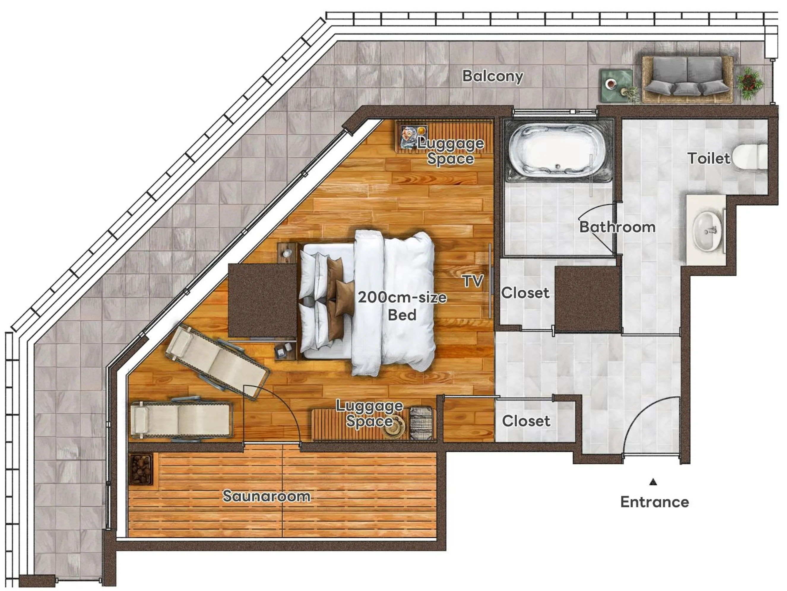 Floor plan in PROSTYLE TERRACE NAHA